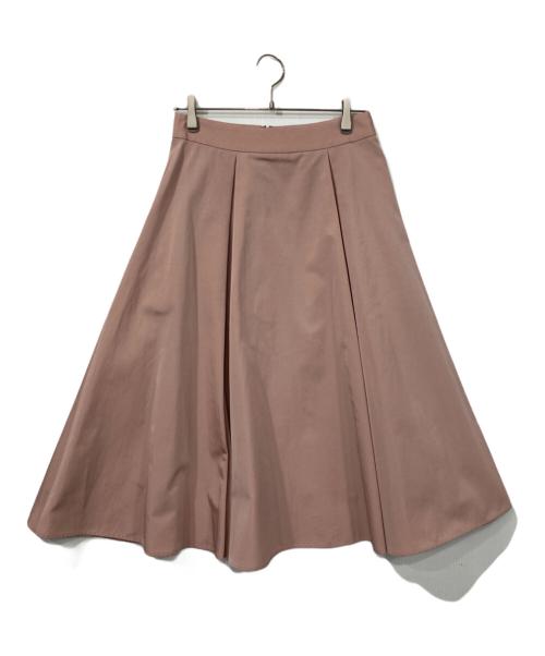 【Demi-Luxe BEAMS】 シルバー タックスカート フレアスカート M Demi-Luxe BEAMS（デミルクス ビームス）シルバー タックスカート