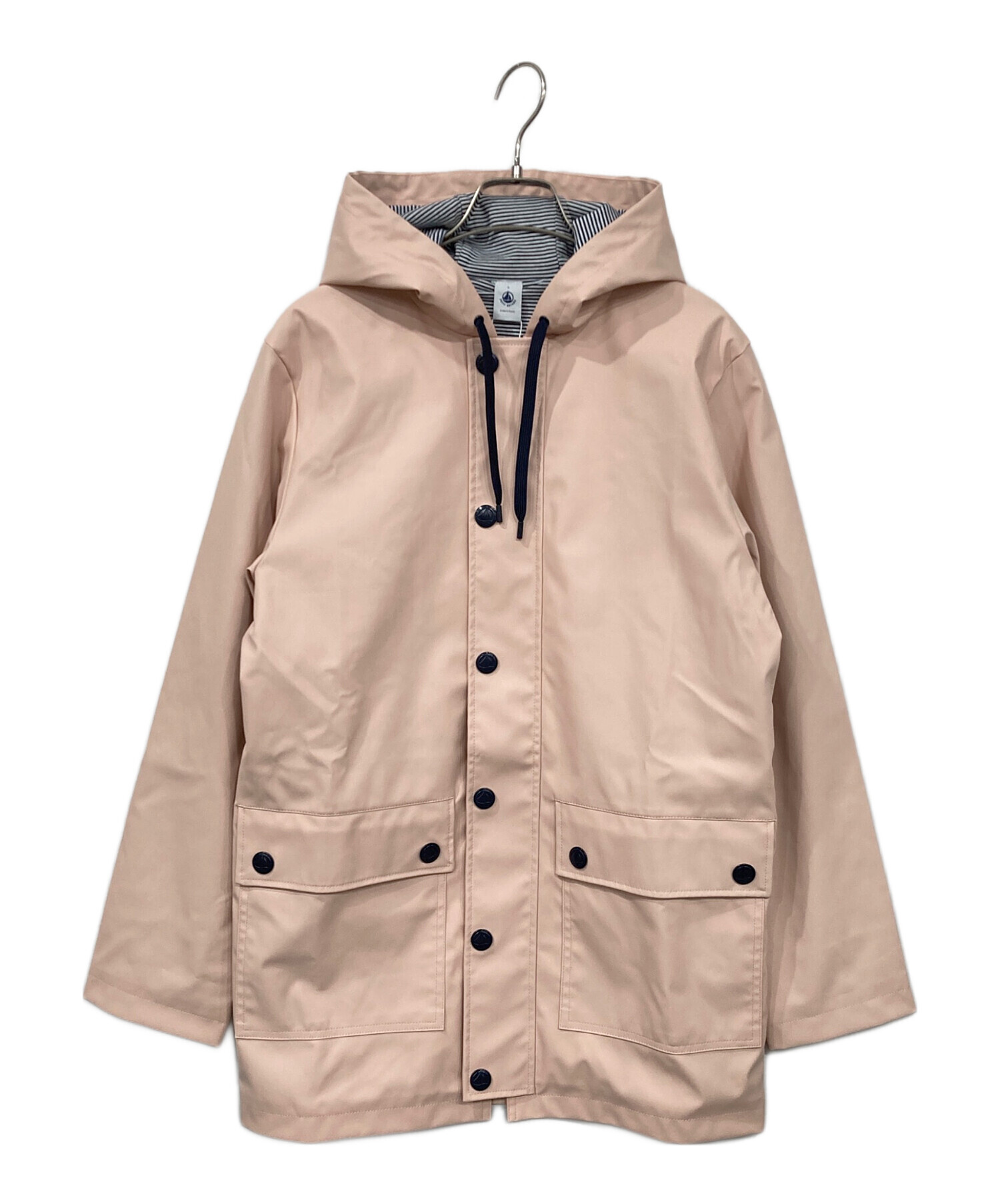 【新品未使用】 プチバトー ベージュヨットパーカ 5ans/110 PETIT BATEAU（プチバトー）の「ヨットパーカ（マウンテンパーカー