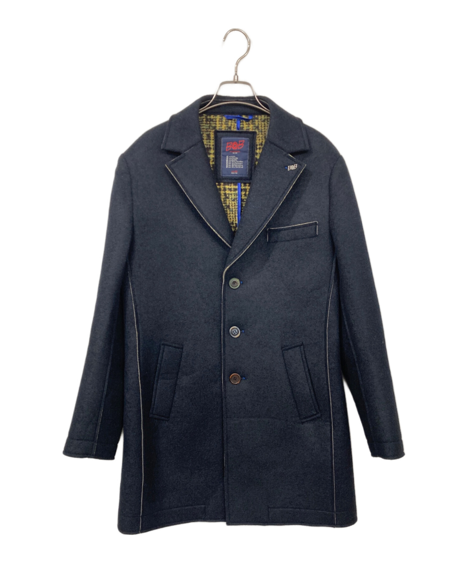 中古・古着通販】Bob (ボブ) ボンディングチェスターコート ネイビー