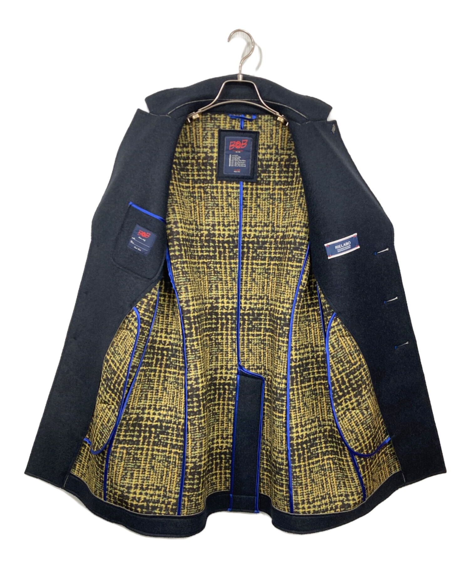 中古・古着通販】Bob (ボブ) ボンディングチェスターコート ネイビー