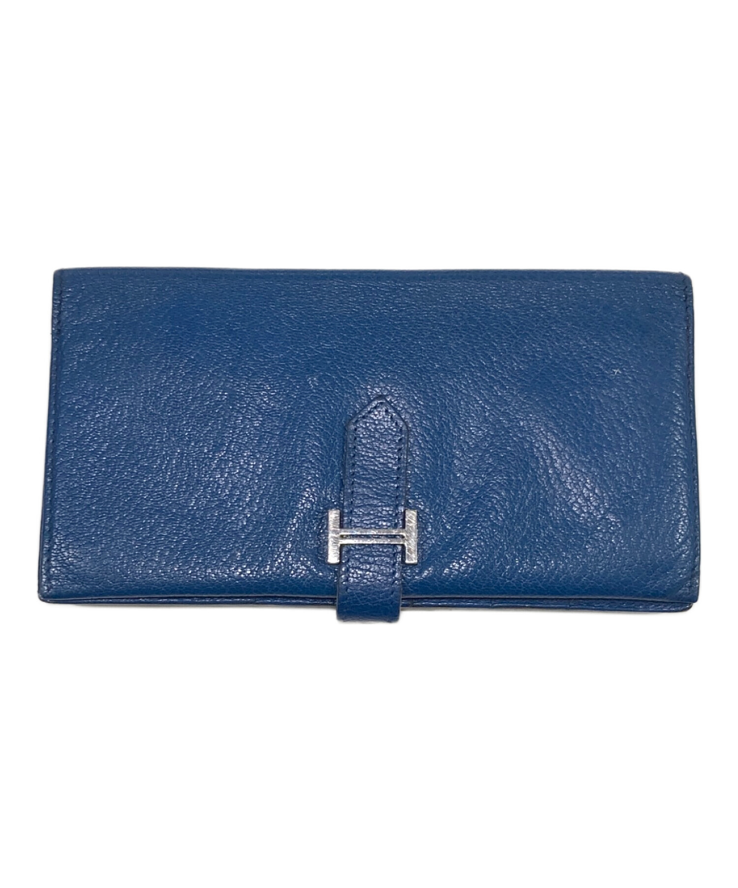 中古・古着通販】HERMES (エルメス) 2つ折り財布 ブルー｜ブランド