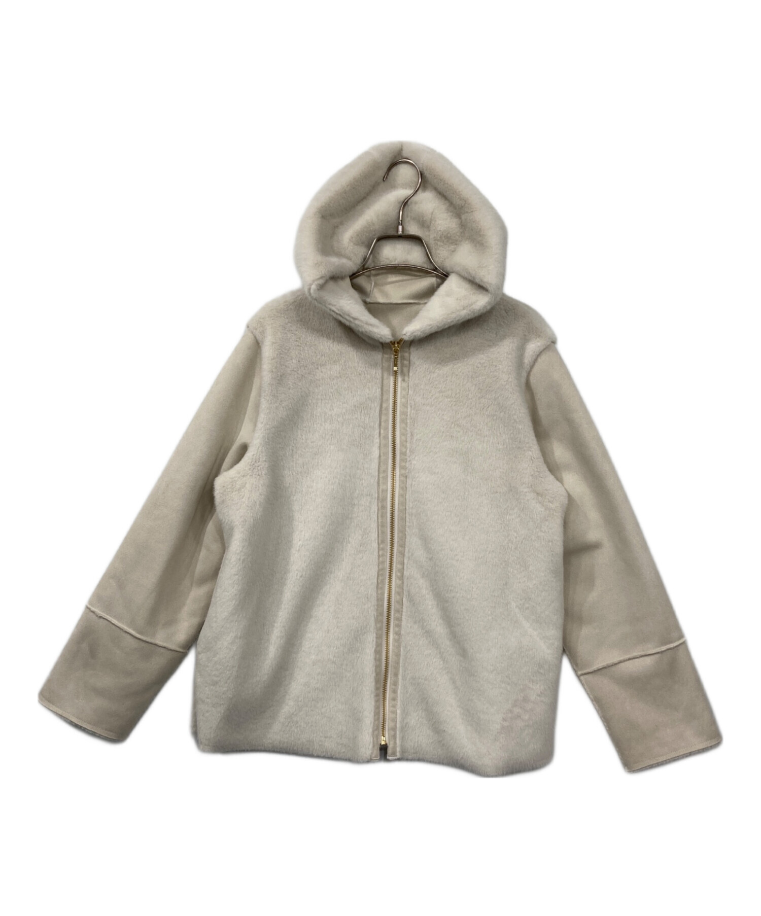 中古・古着通販】KEYUCA (ケユカ) フェイクムートンフーディー 中古・古着通販】KEYUCA (ケユカ) フェイクムートンフーディー