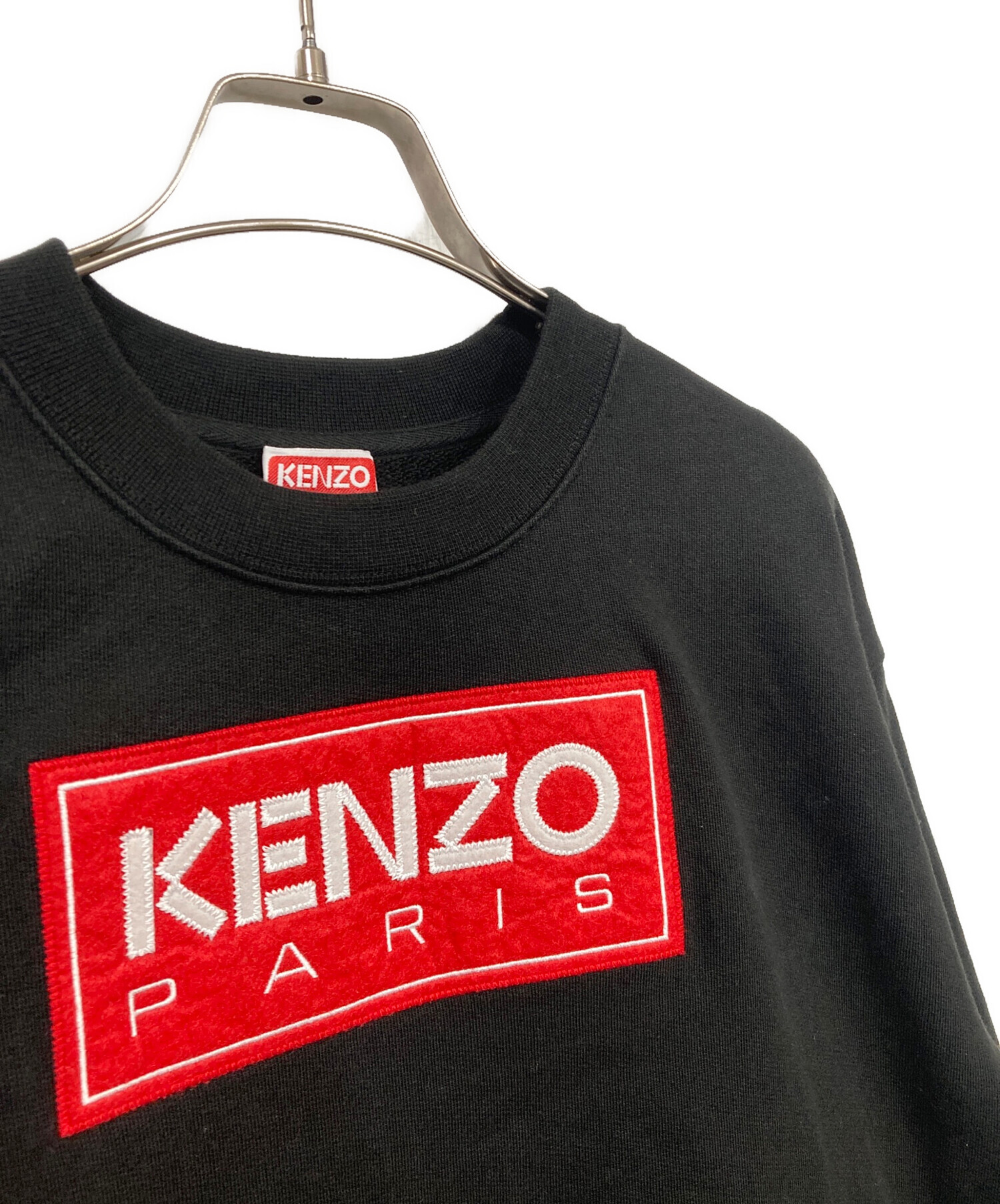 中古・古着通販】KENZO (ケンゾー) ロゴスウェットシャツ ブラック