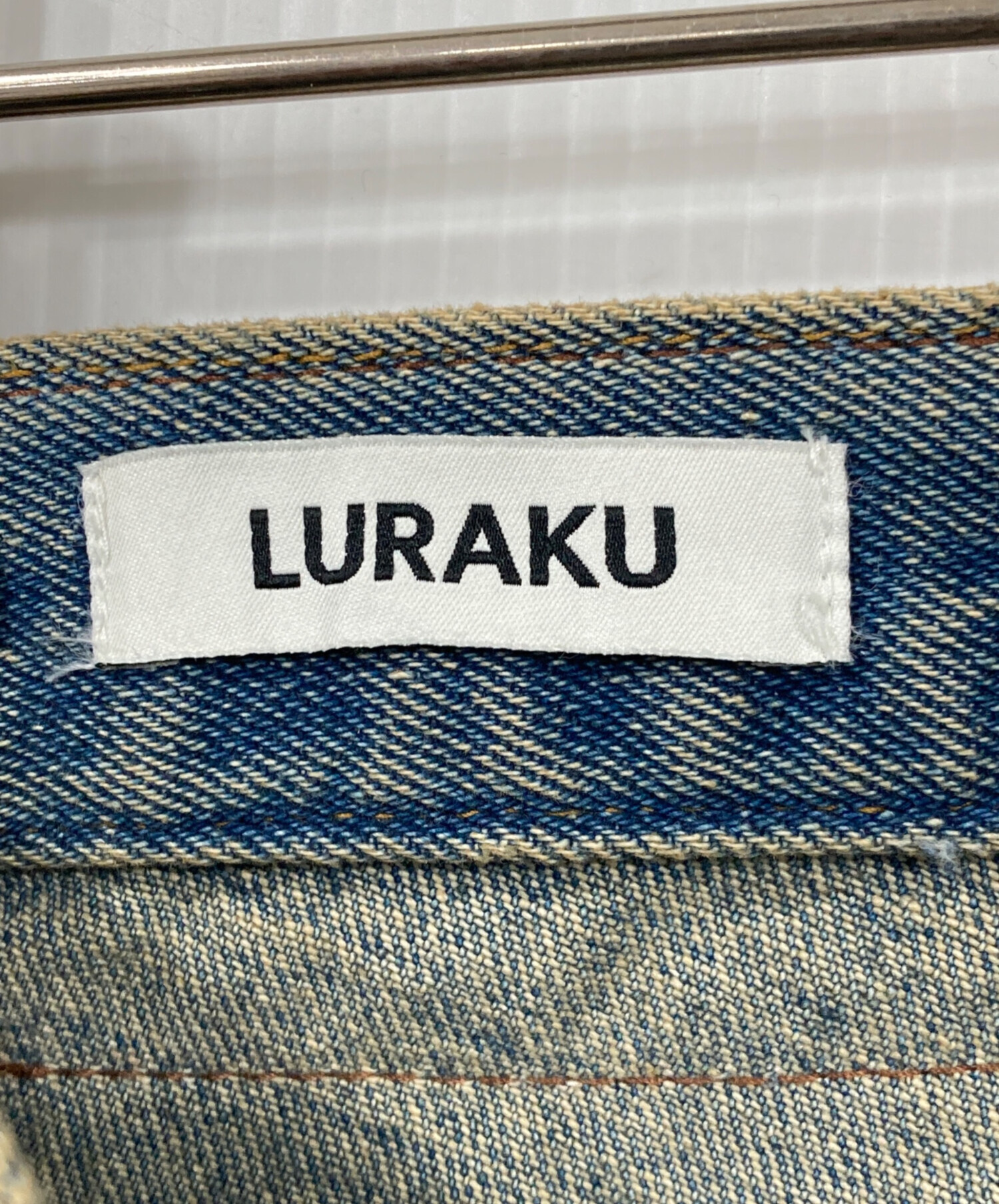 中古・古着通販】LURAKU (ルラク) セミフレアウォッシュデニム