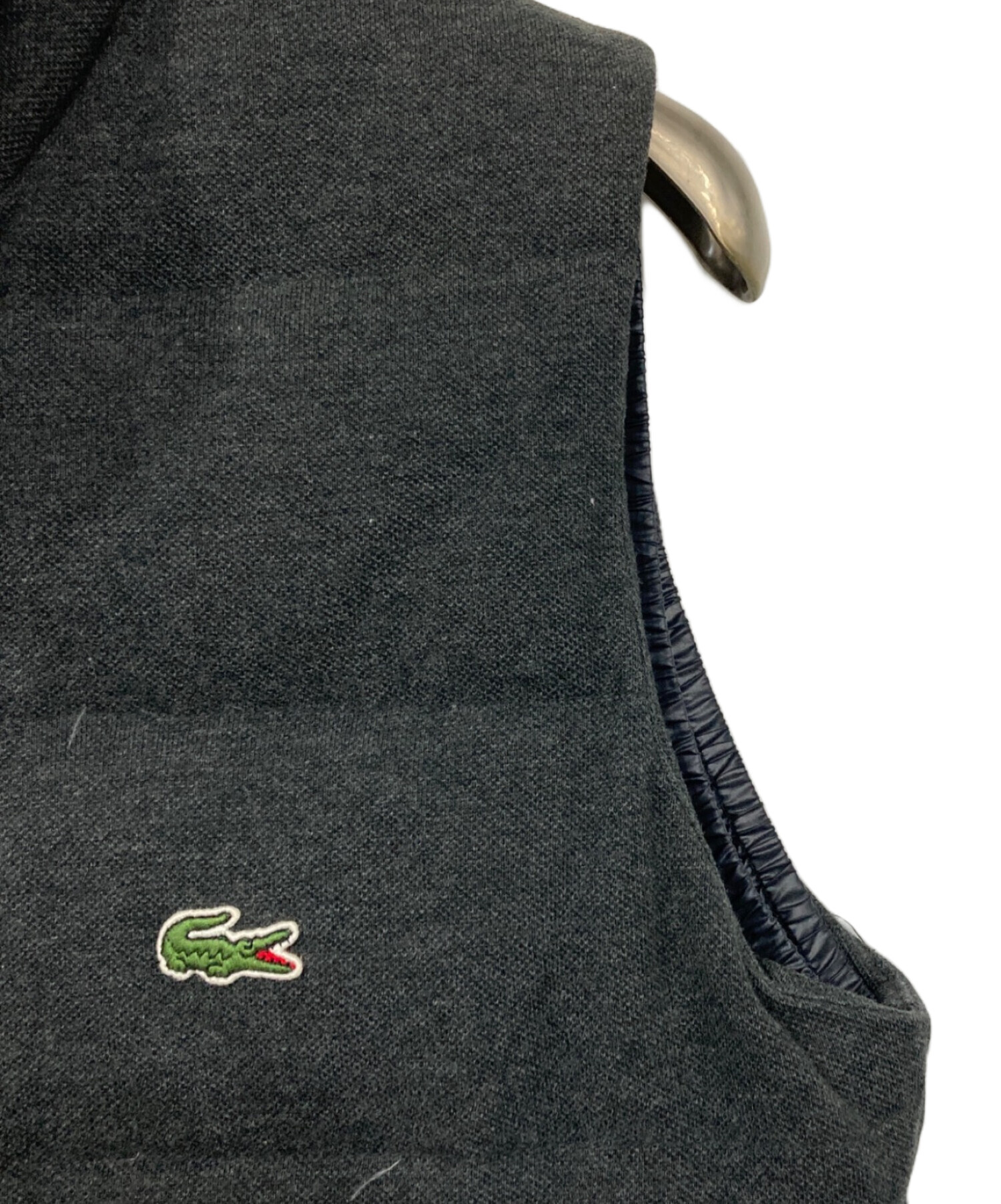 中古・古着通販】LACOSTE (ラコステ) ウールダウンベスト グレー
