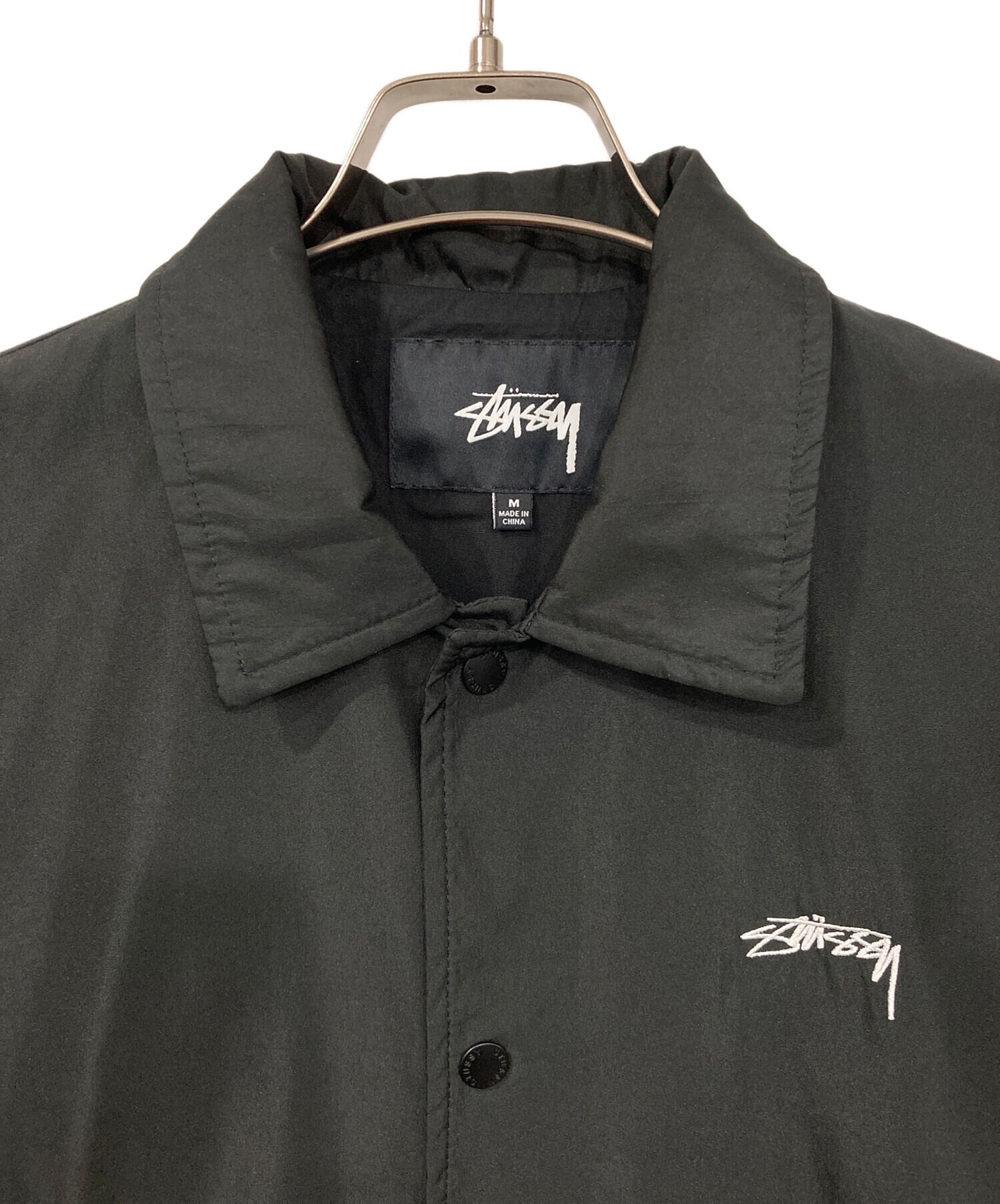 中古・古着通販】stussy (ステューシー) コーチジャケット ブラック