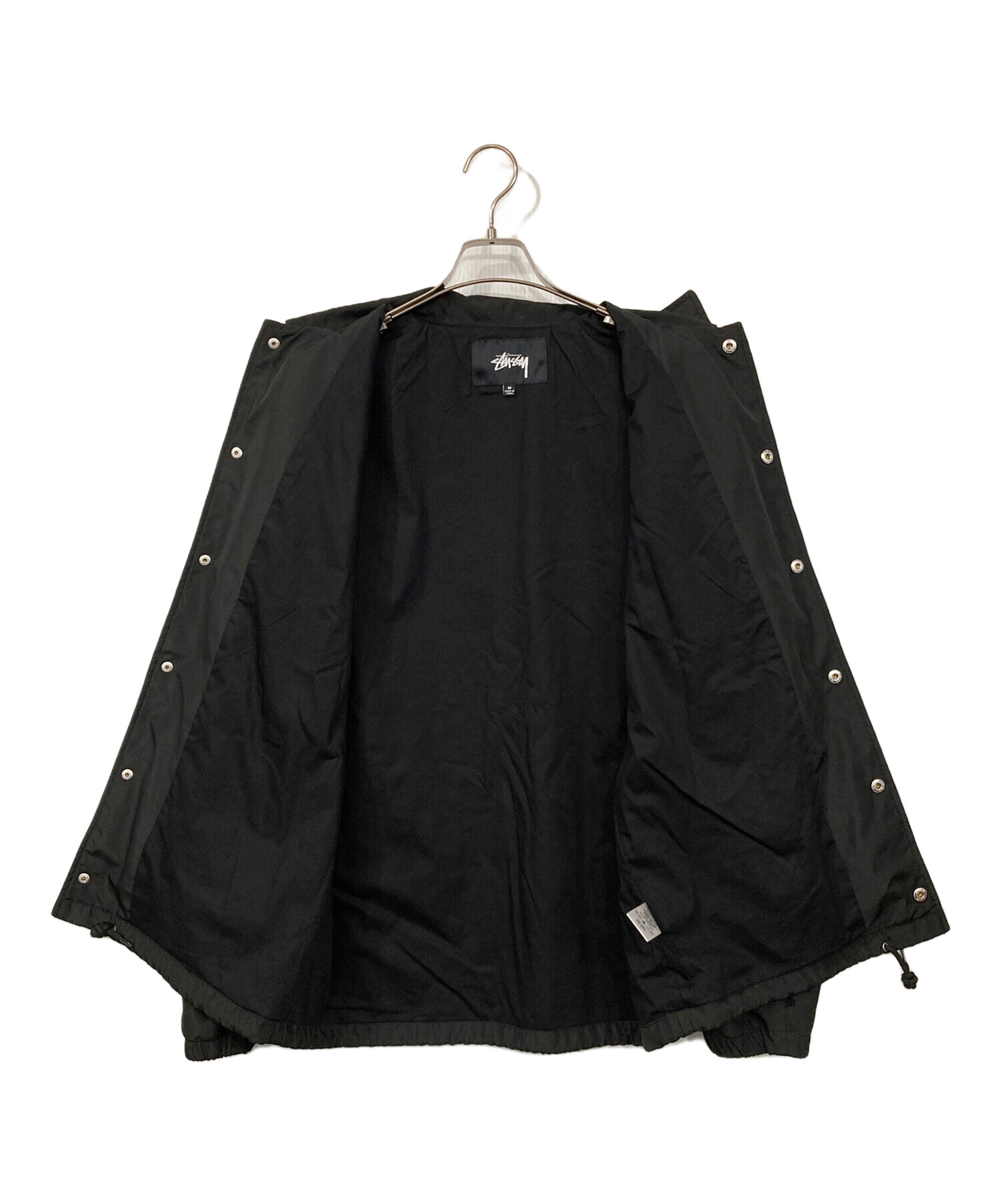中古・古着通販】stussy (ステューシー) コーチジャケット ブラック