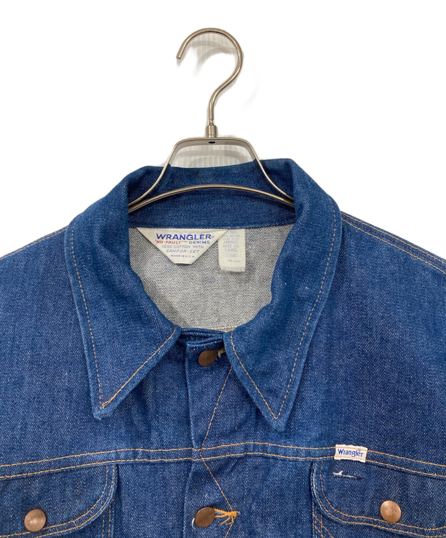 中古・古着通販】Wrangler (ラングラー) デニムジャケット インディゴ
