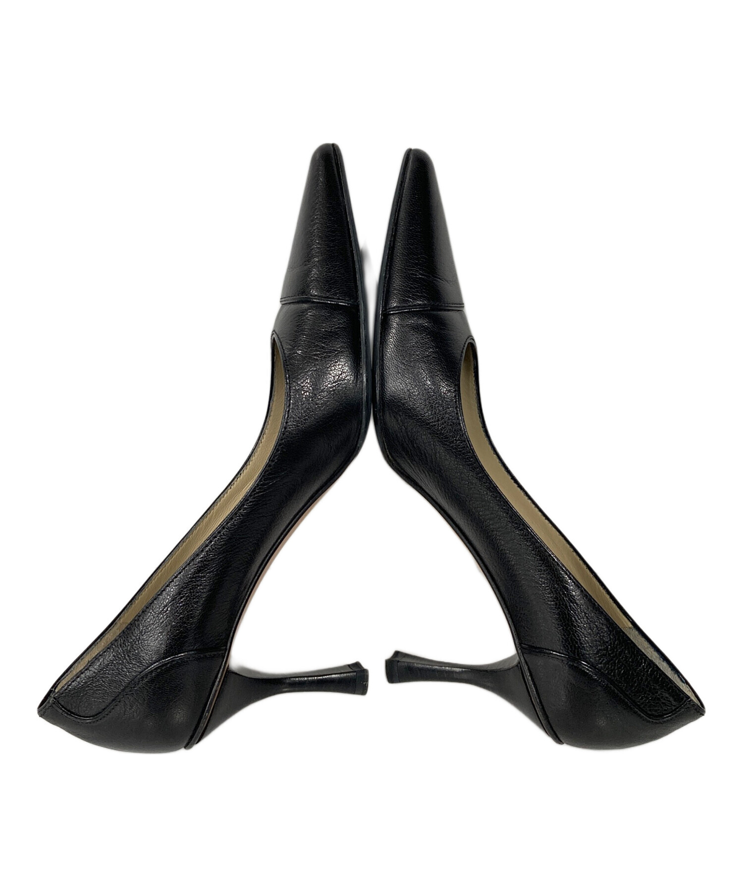 中古・古着通販】GUCCI (グッチ) ポインテッドトゥパンプス ブラック