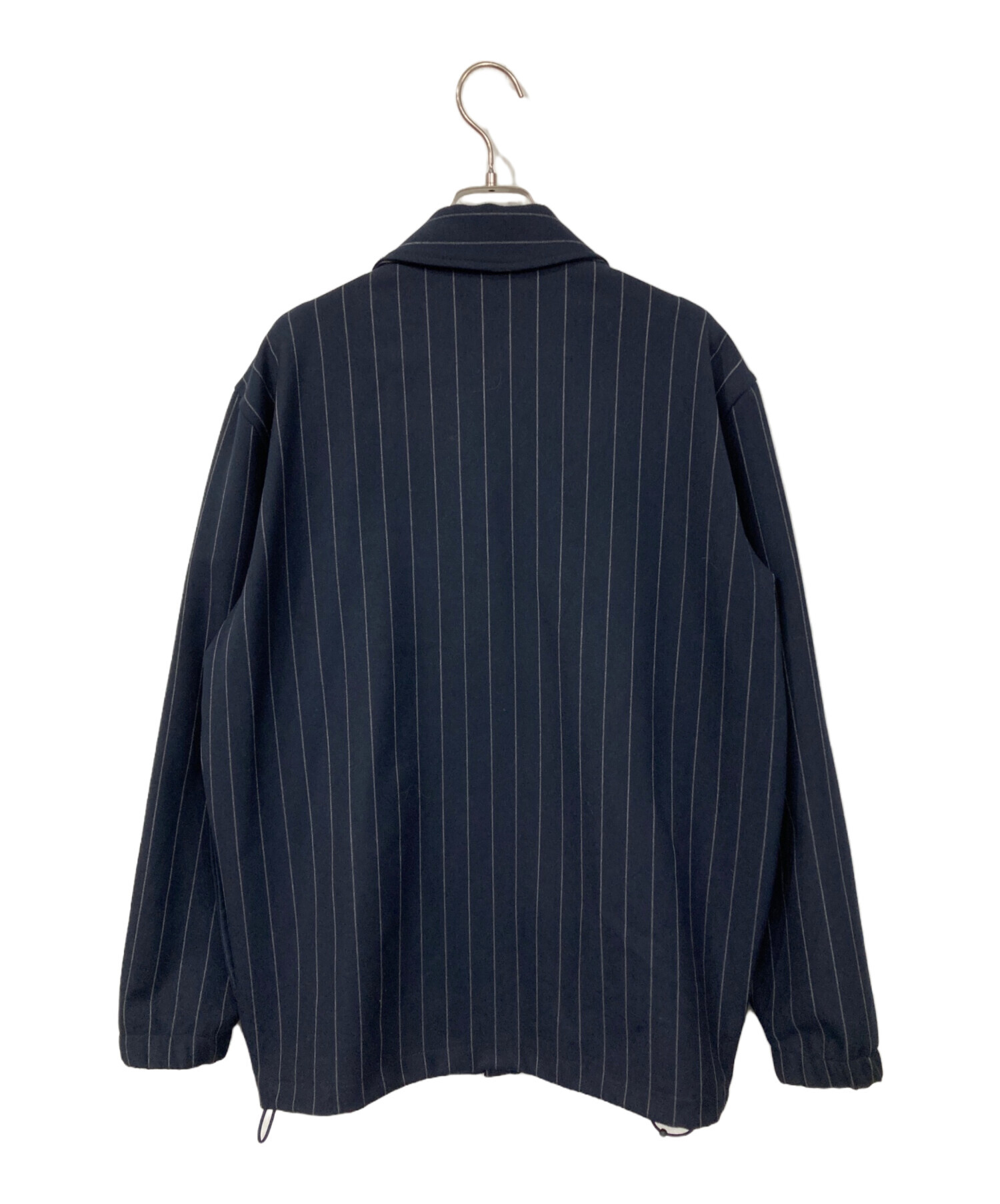 中古・古着通販】KITH (キス) ストライプコーチジャケット ネイビー