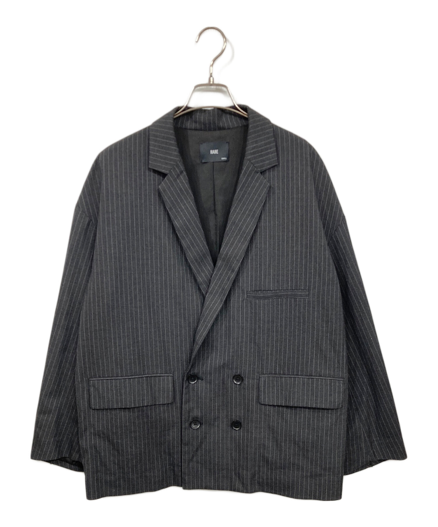 中古・古着通販】HARE (ハレ) ダブルテーラードジャケット グレー