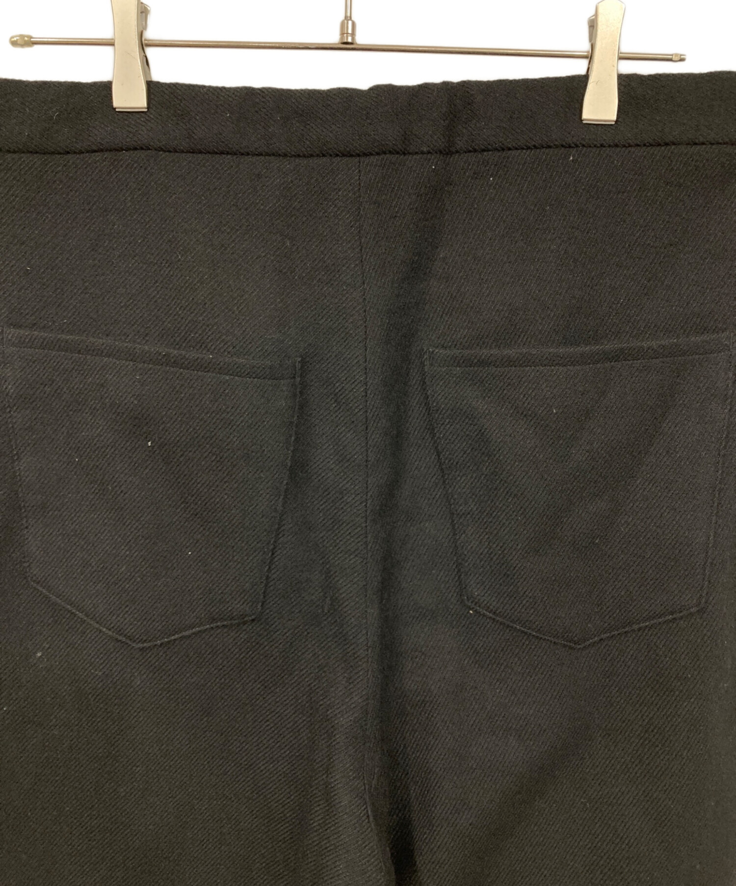 中古・古着通販】SOUMO (ソウモ) ウールパンツ ブラック サイズ:01
