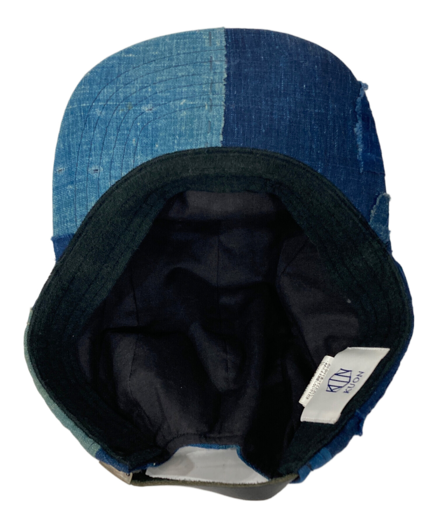 中古・古着通販】KUON (クオン) BORO 6PANEL CAP インディゴ サイズ:F