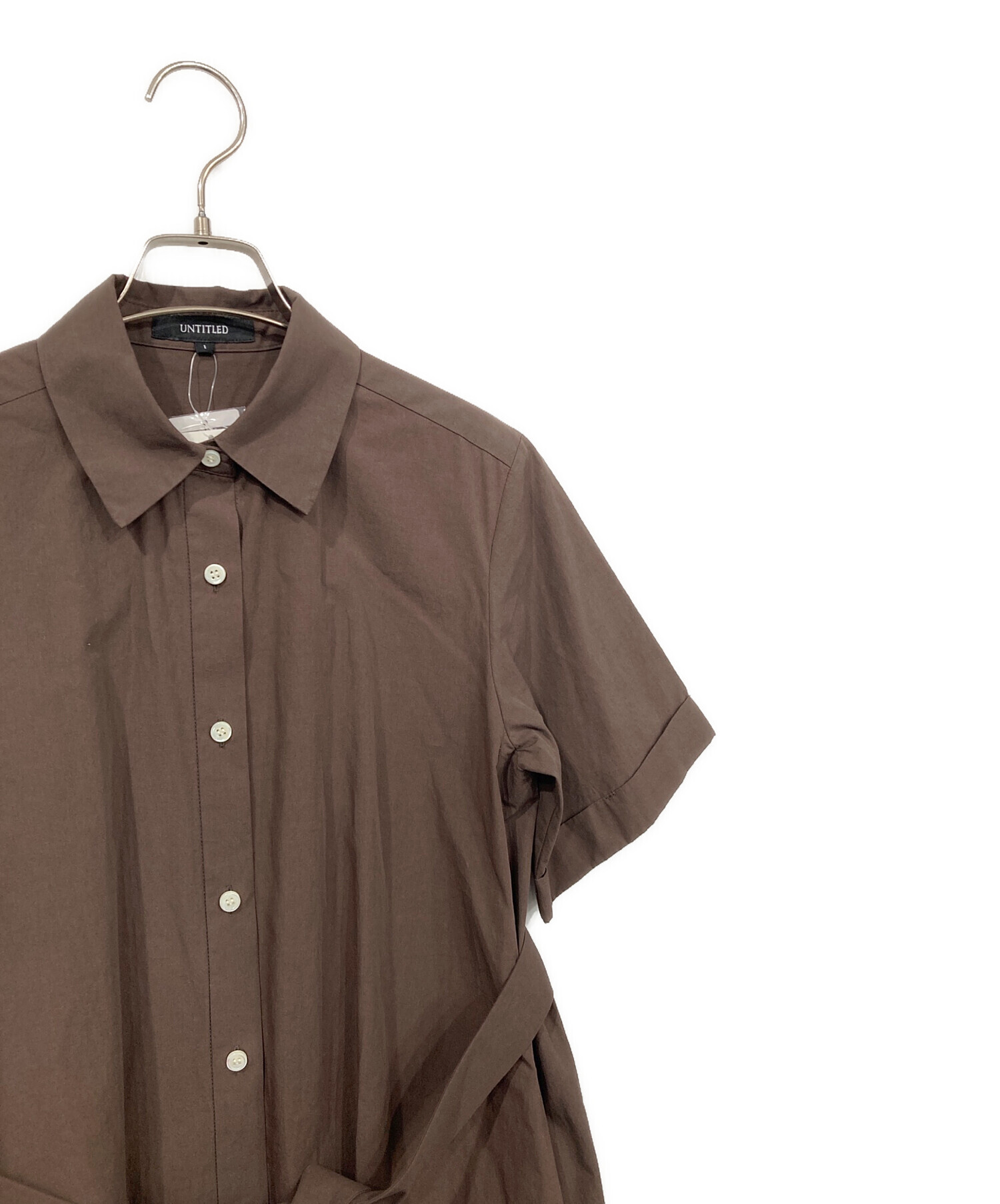 中古・古着通販】UNTITLED (アンタイトル) ロングシャツワンピース