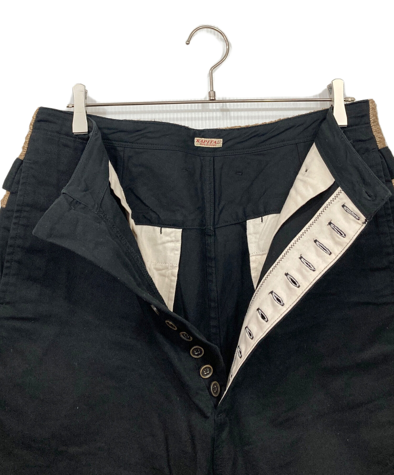 中古・古着通販】KAPITAL (キャピタル) 切替パンツ ブラック サイズ:4