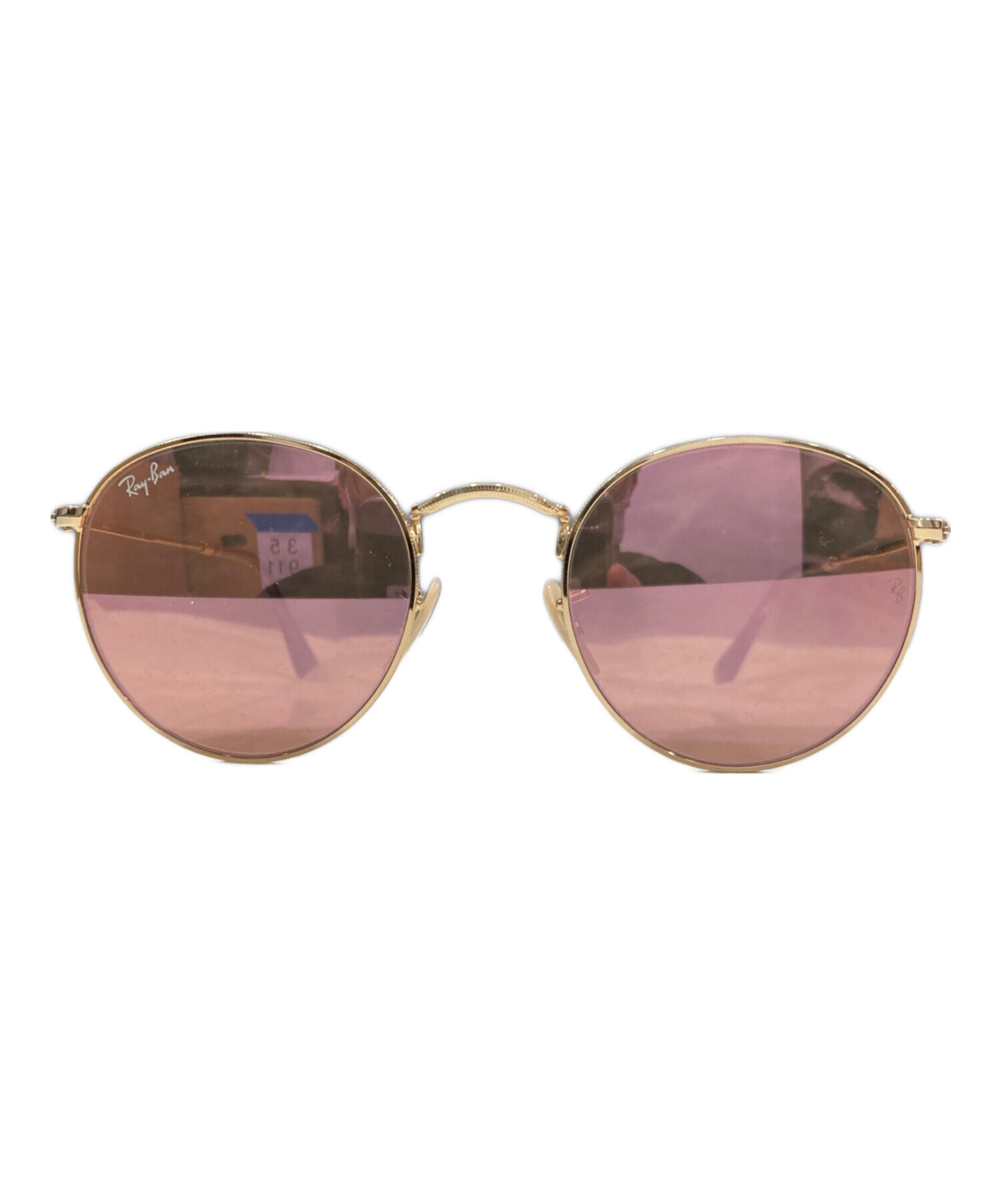 中古・古着通販】RAY-BAN (レイバン) ROUND FLAT LENSES ゴールド 