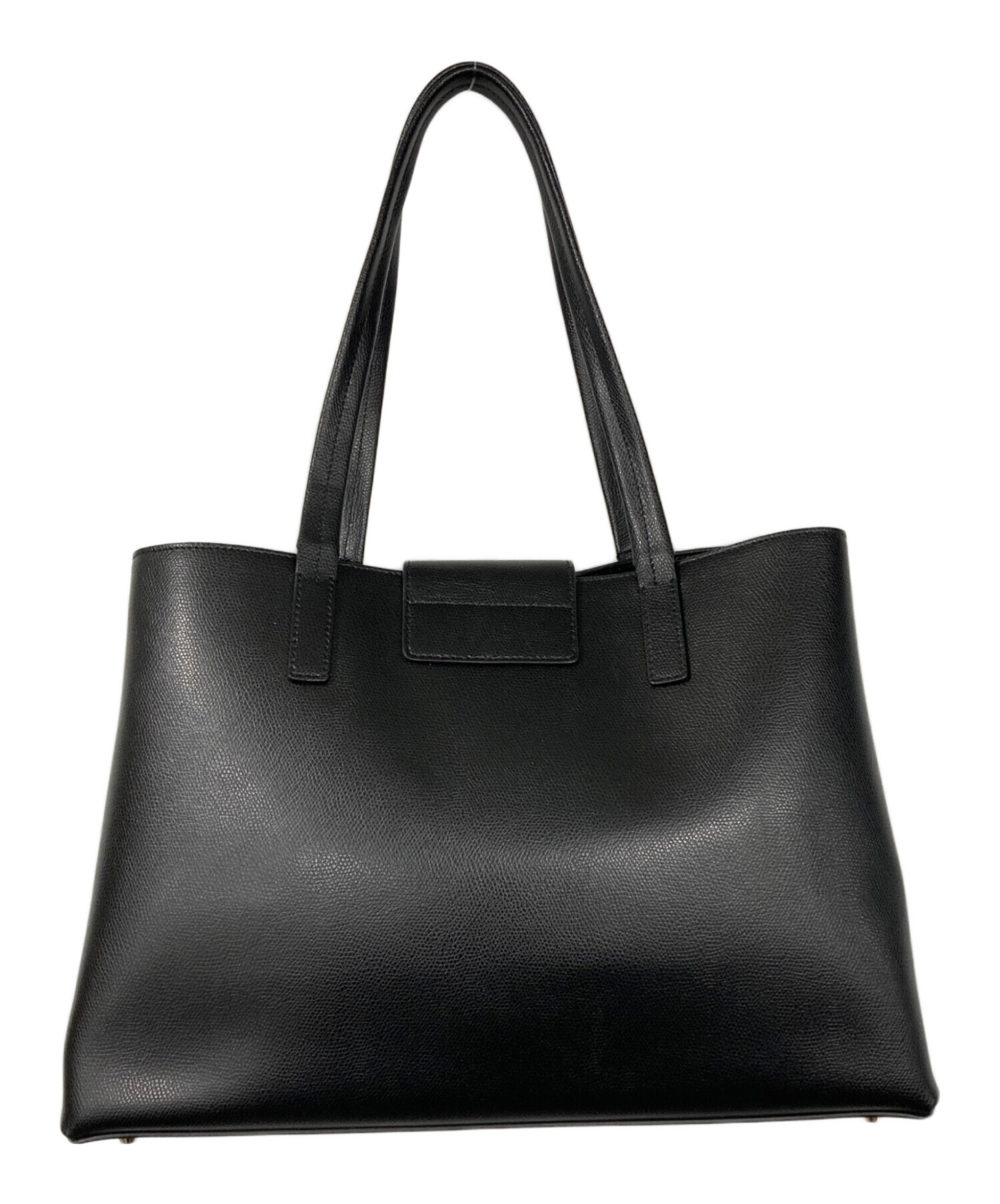中古・古着通販】FURLA (フルラ) ターンロックトートバッグ ブラック 