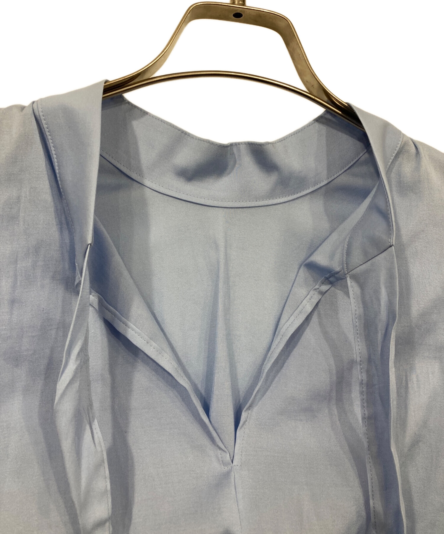 中古・古着通販】deres (デレス) Alison sheer dual blouse ブルー