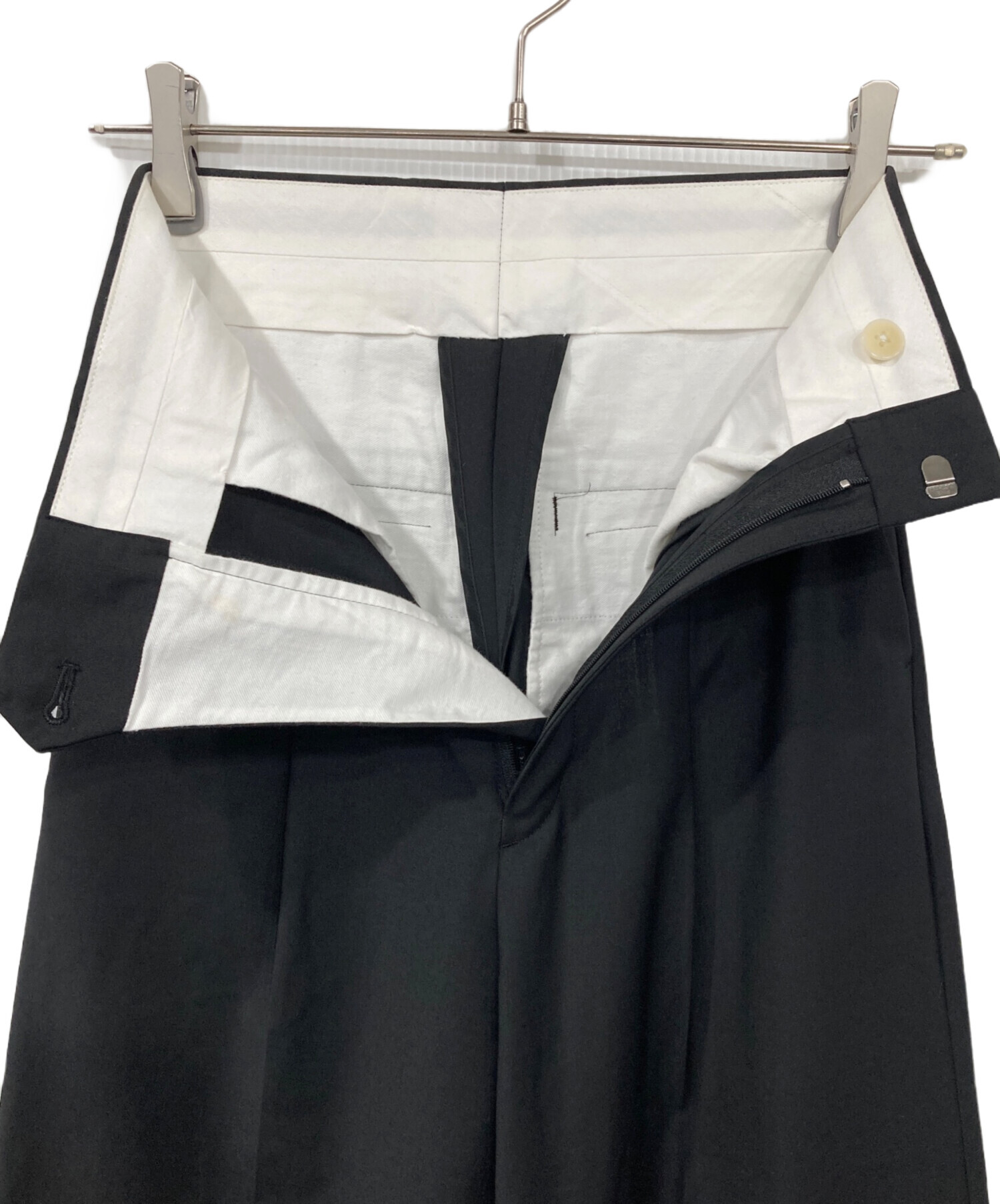 中古・古着通販】yo BIOTOP (ヨー ビオトープ) High waist slacks/ハイ