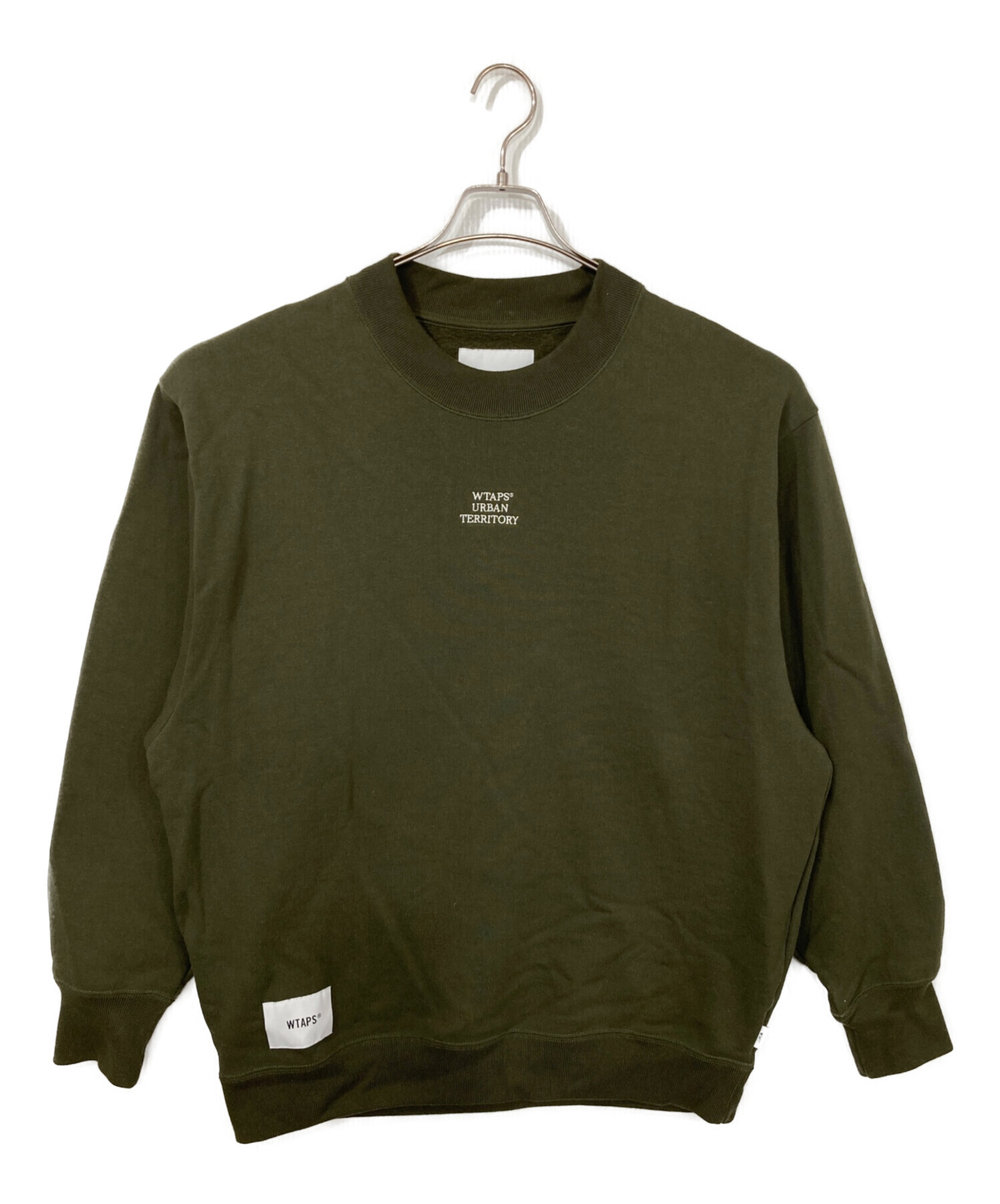 中古・古着通販】WTAPS (ダブルタップス) ロゴスウェット カーキ