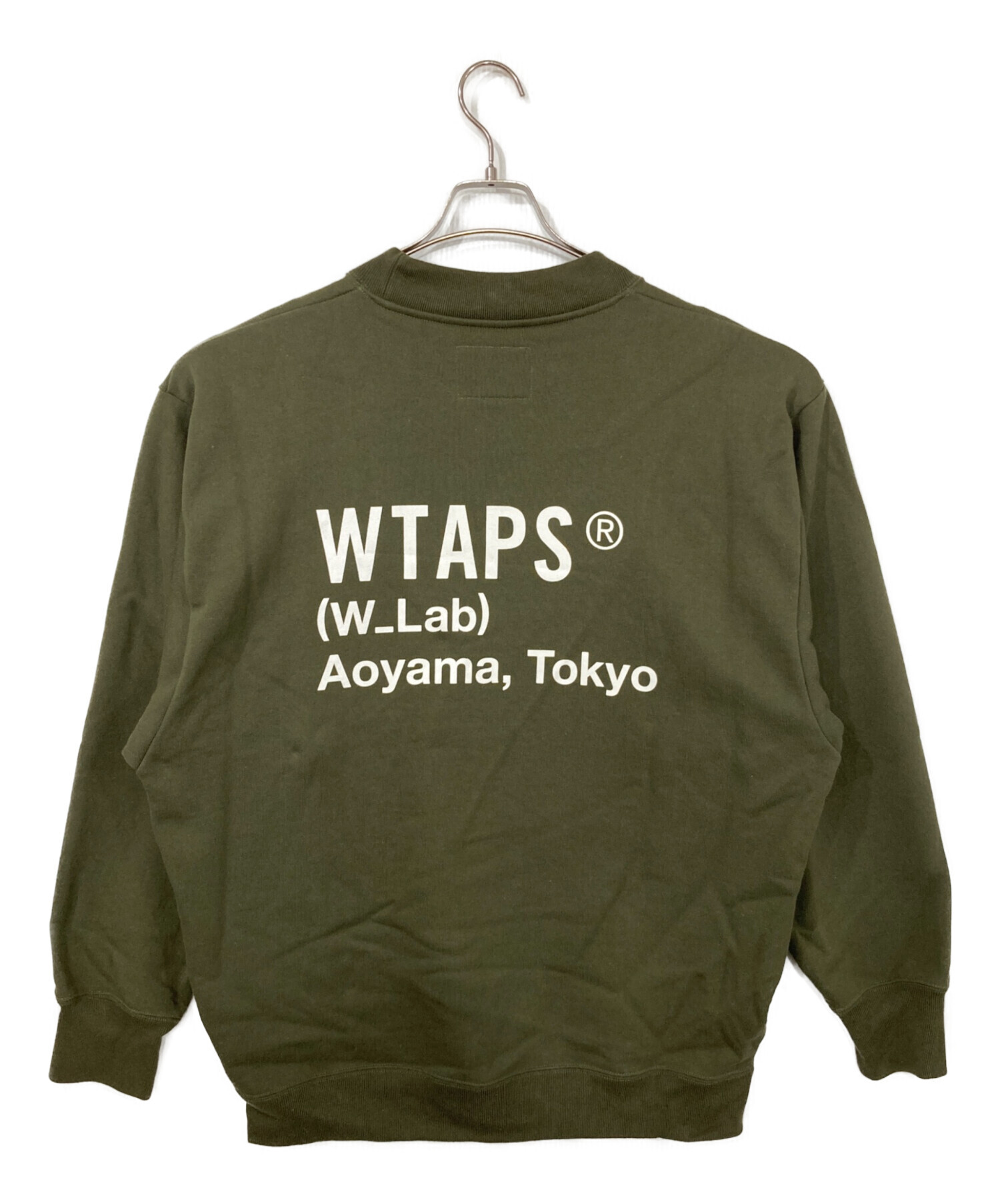 中古・古着通販】WTAPS (ダブルタップス) ロゴスウェット カーキ