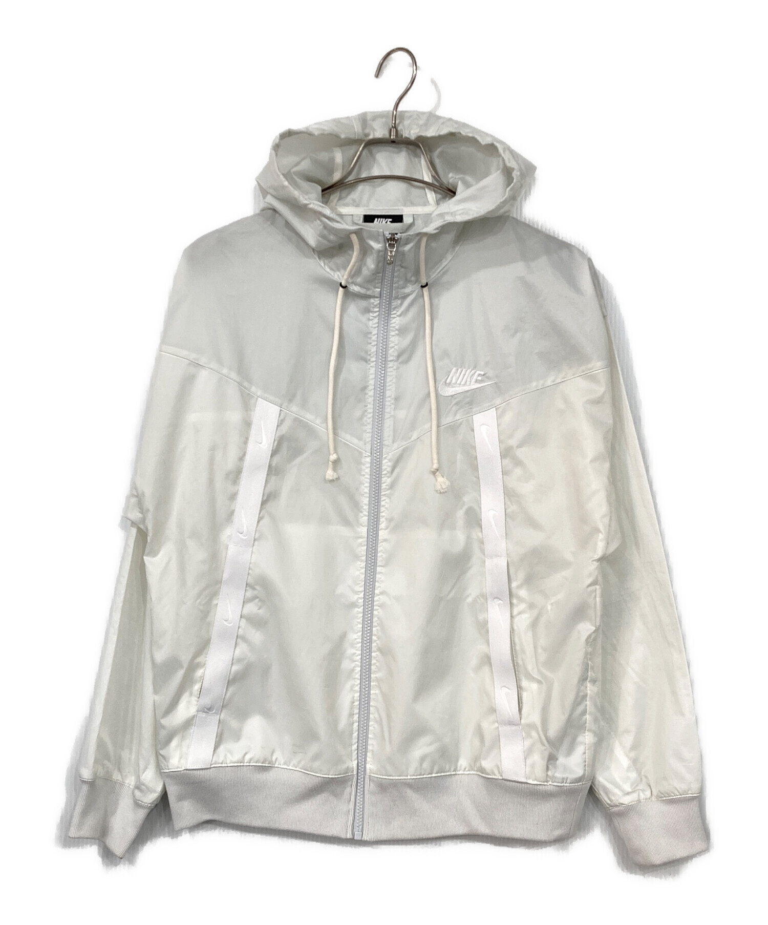 中古・古着通販】NIKE (ナイキ) ジップアップジャケット ホワイト