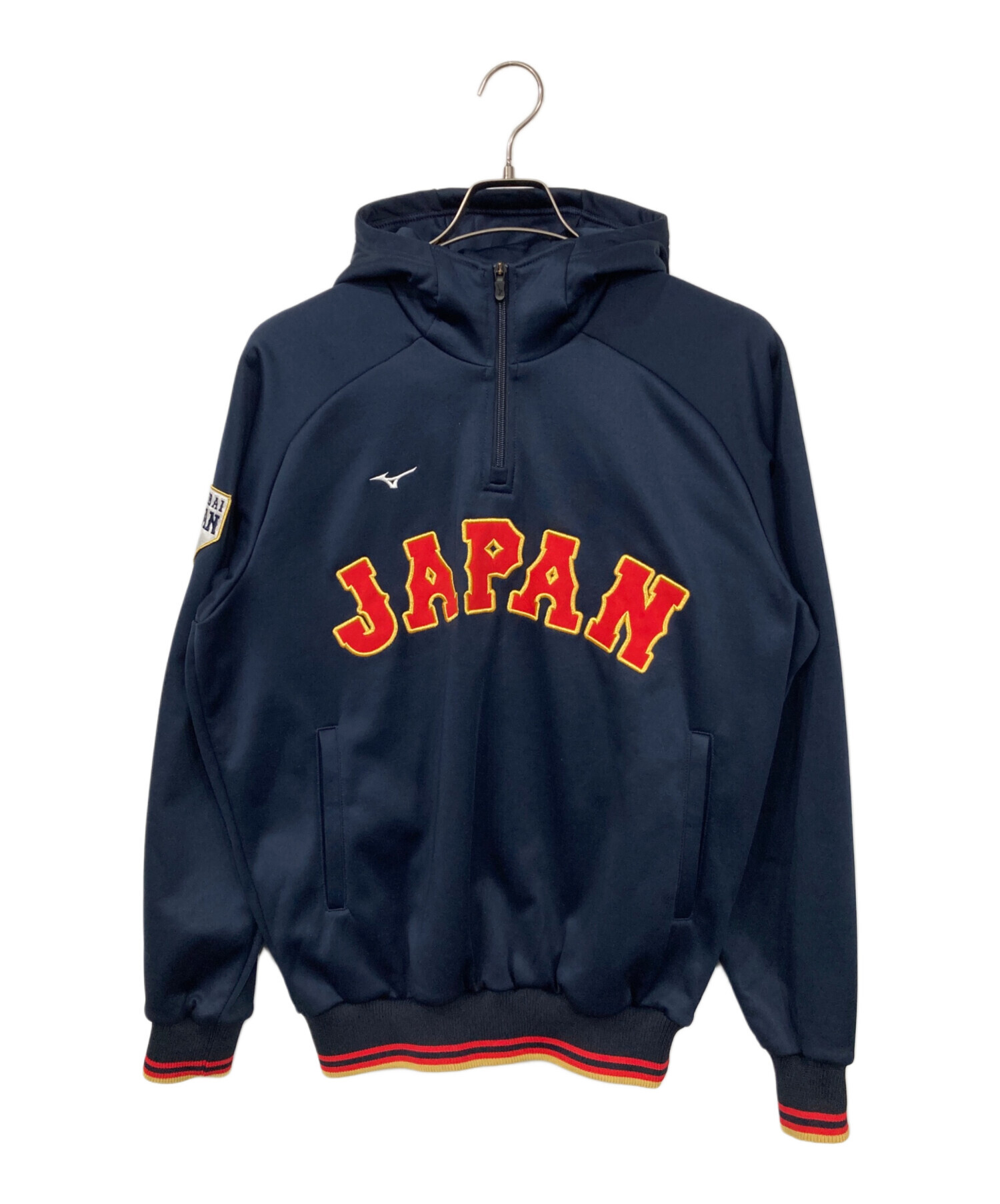 中古・古着通販】MIZUNO (ミズノ) ハーフジップパーカー ネイビー 