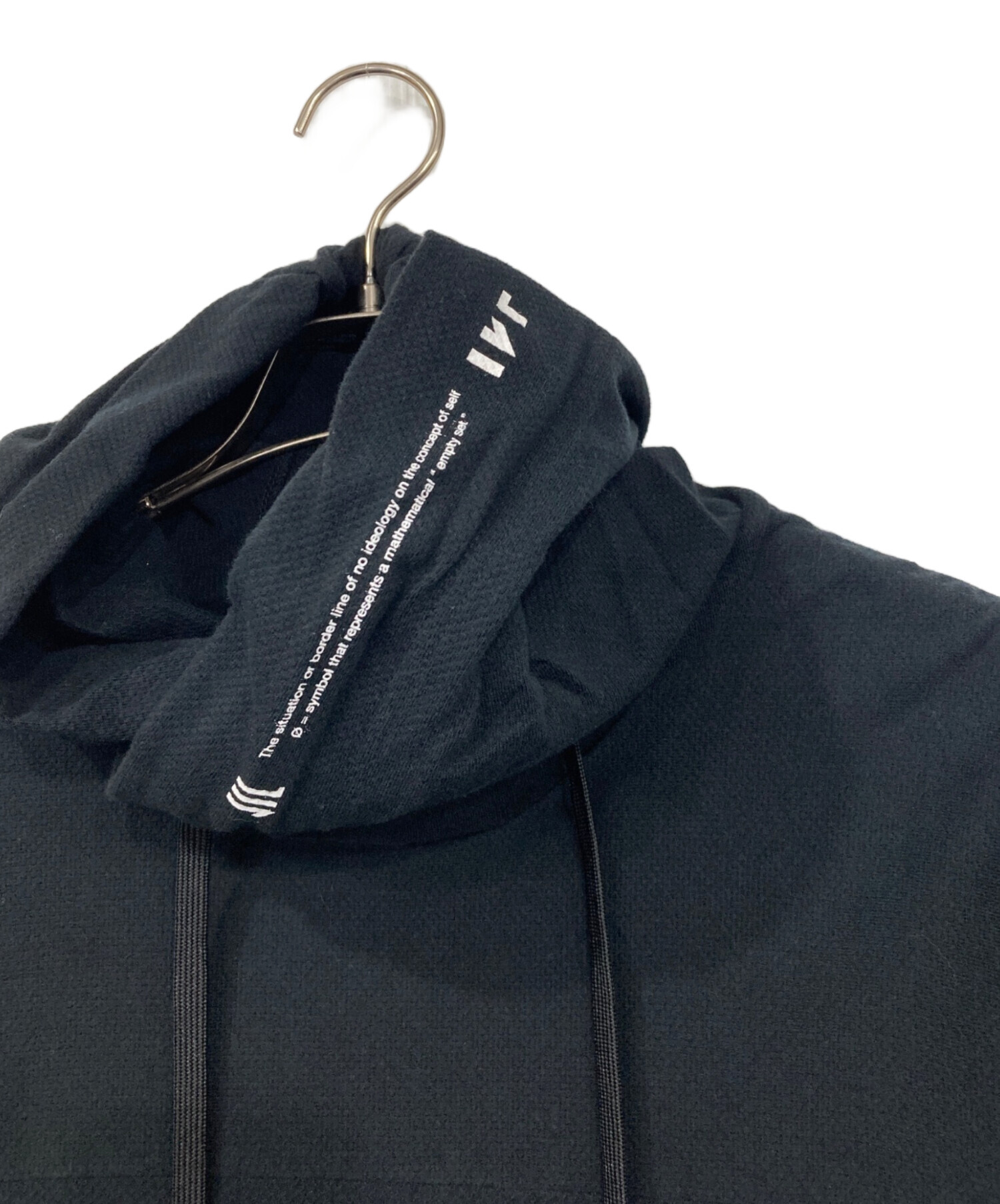 中古・古着通販】NILoS (ニルズ) IKE (イケ) 半袖パーカー ブラック