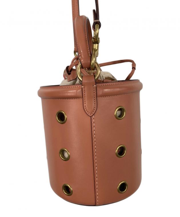 中古・古着通販】COACH (コーチ) バケツショルダーバッグ ピンク