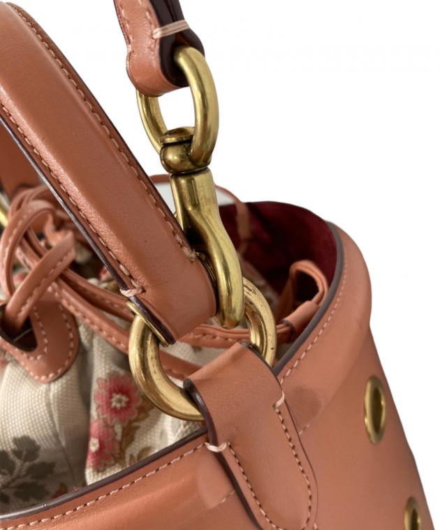 中古・古着通販】COACH (コーチ) バケツショルダーバッグ ピンク