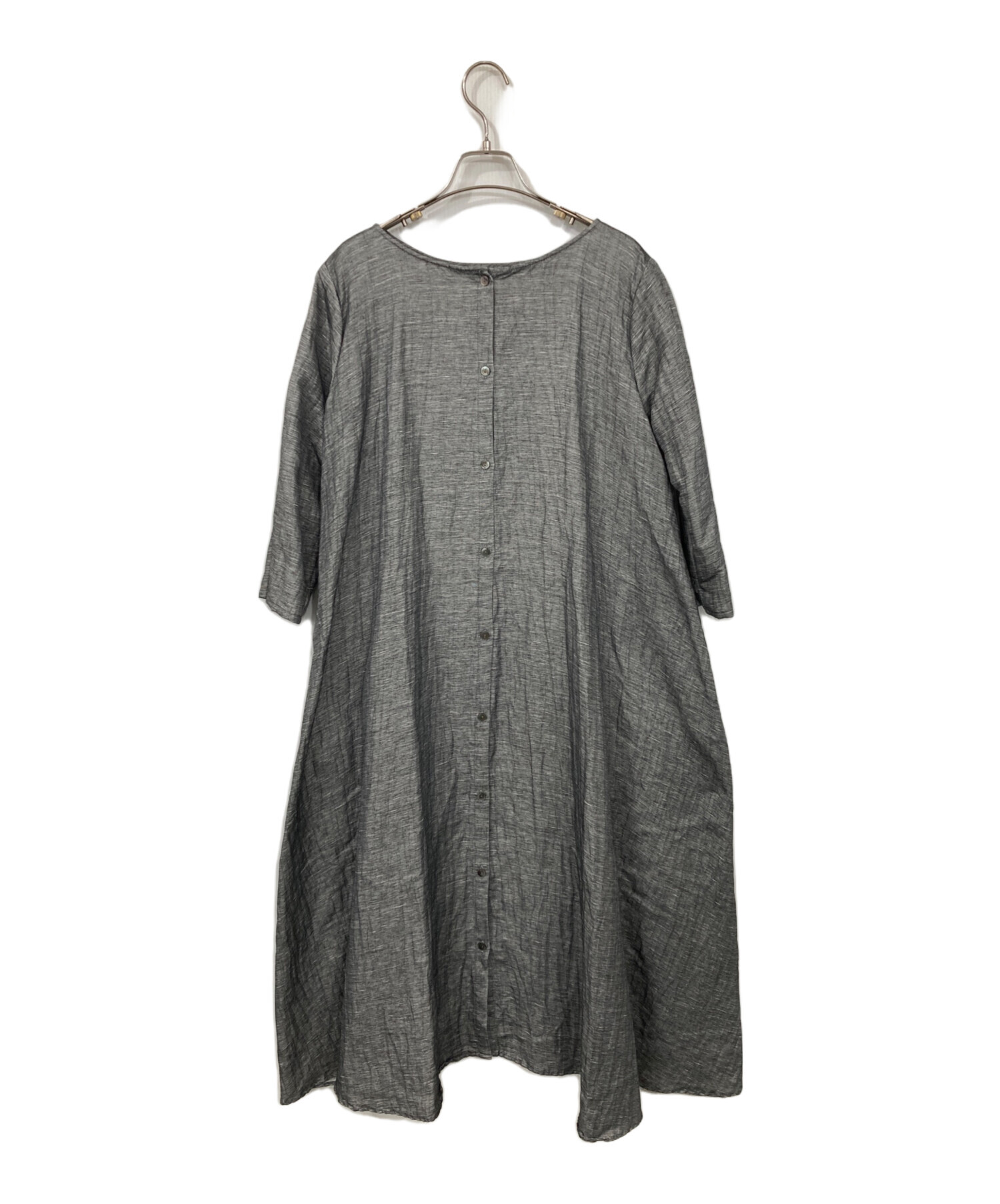BEARDSLEY グレーチュニック 中古・古着通販】BEARDSLEY (ビアズリー) バイカラー前後テント
