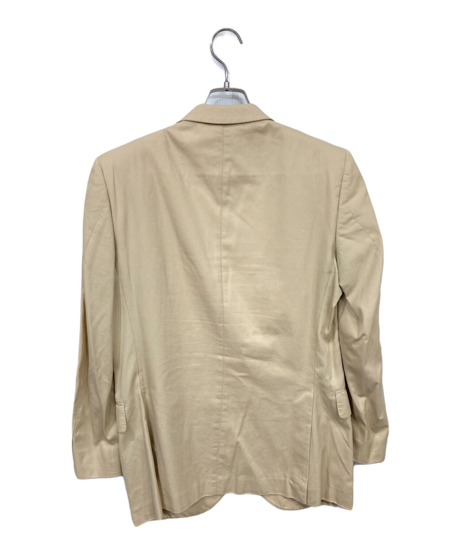 極美品 XL ゼニア 麻混 テーラードジャケット ベージュ 春夏 イタリア製 中古・古着通販】ZEGNA (ゼニア) ジャケット ベージュ サイズ:46C