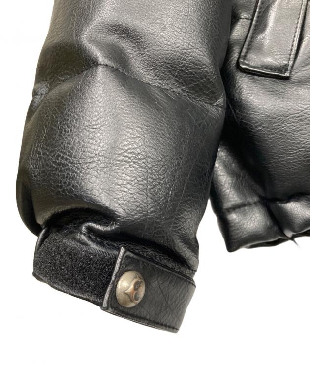 中古・古着通販】THUG CLUB (サグ クラブ) メタルロゴ装飾エコレザー