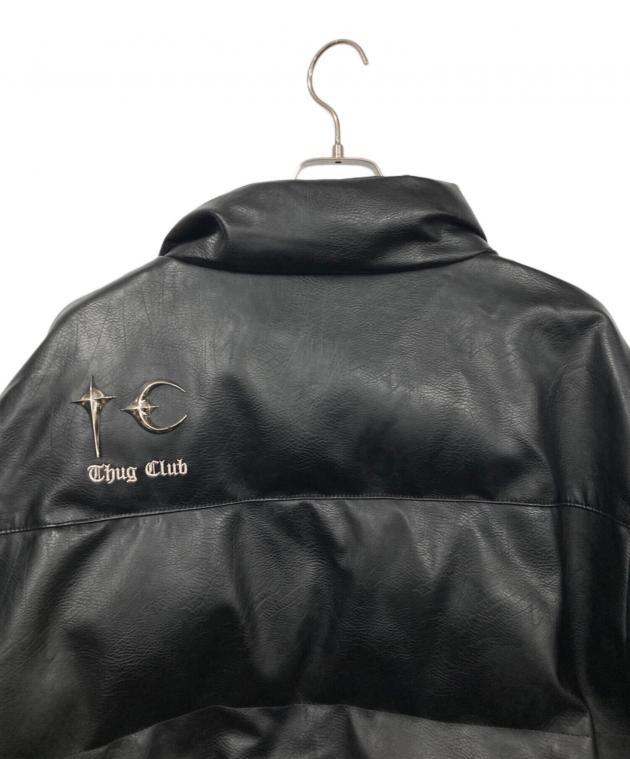 中古・古着通販】THUG CLUB (サグ クラブ) メタルロゴ装飾エコレザー