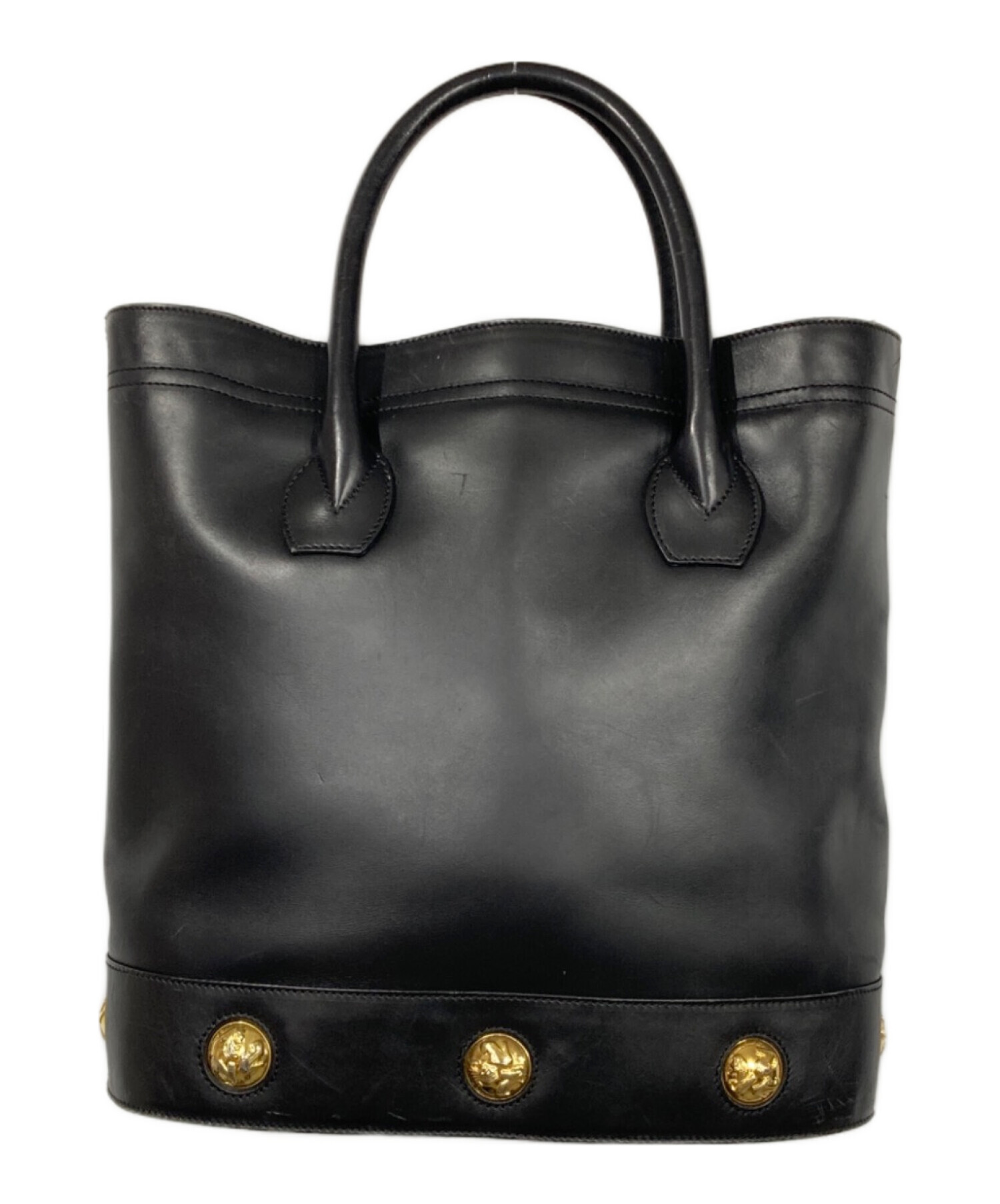 本物 サルヴァトーレ フェラガモ Salvatore Ferragamo ヴァラ ショルダーバッグ トートバッグ レザー ブラック Vara バッグ 中古・ FERRAGAMO（フェラガモ） Salvatore Ferragamo バッグ ハンドバッグ