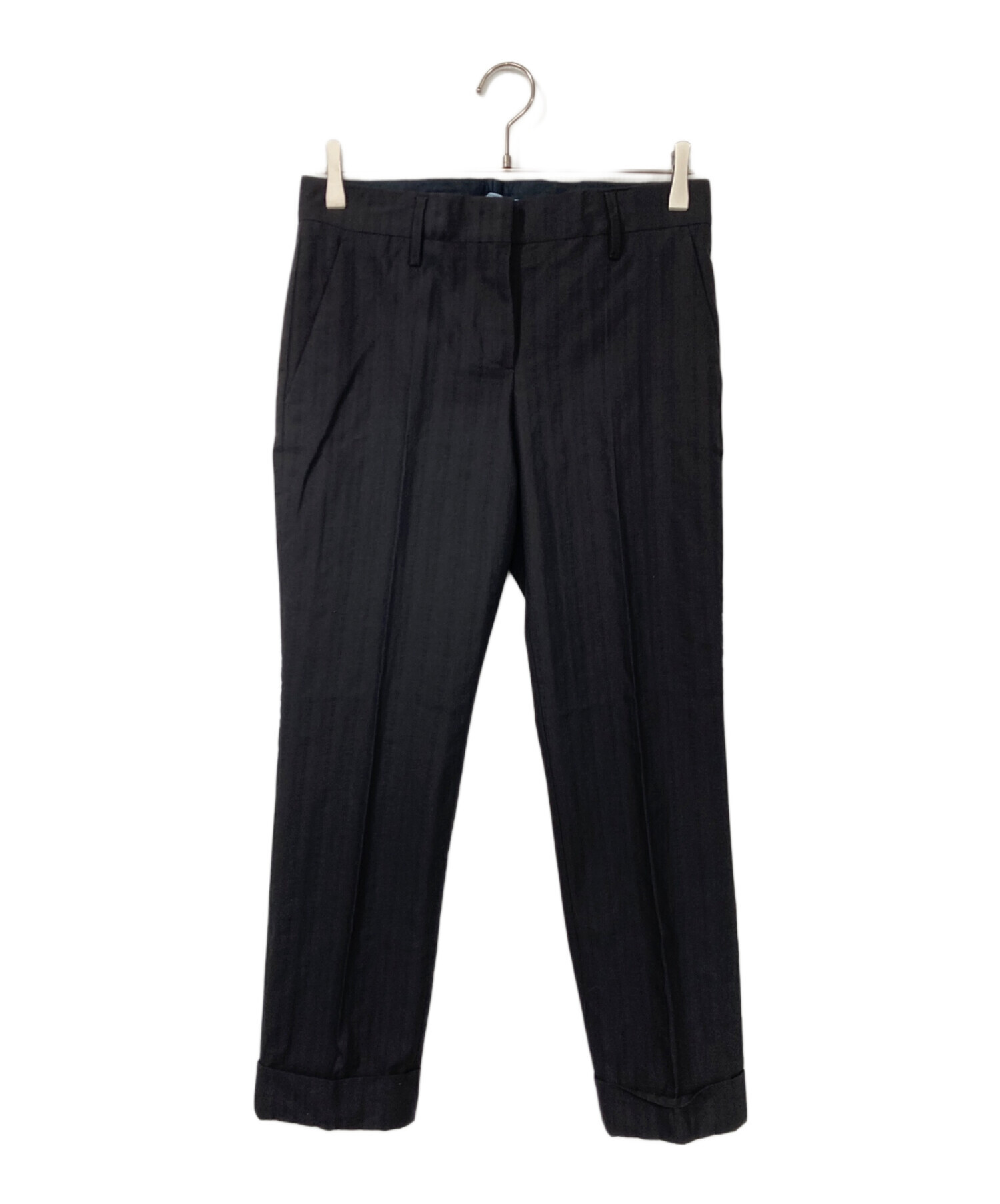 中古・古着通販】PRADA (プラダ) ストライプスラックス ネイビー