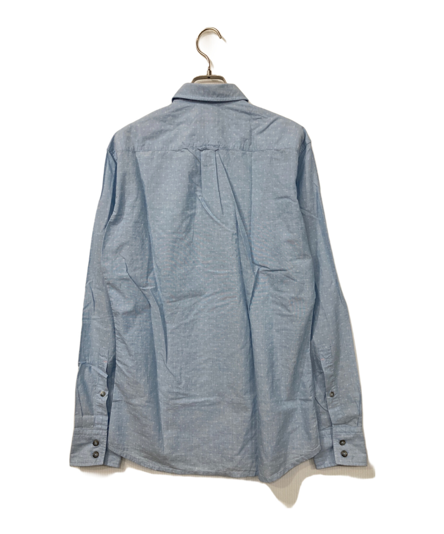 HUGO BOSS ヒューゴボス ブラウス L 紺 【古着】【中古】【送料無料】 中古・古着通販】HUGO BOSS (ヒューゴ ボス) シャツ ブルー サイズ:S