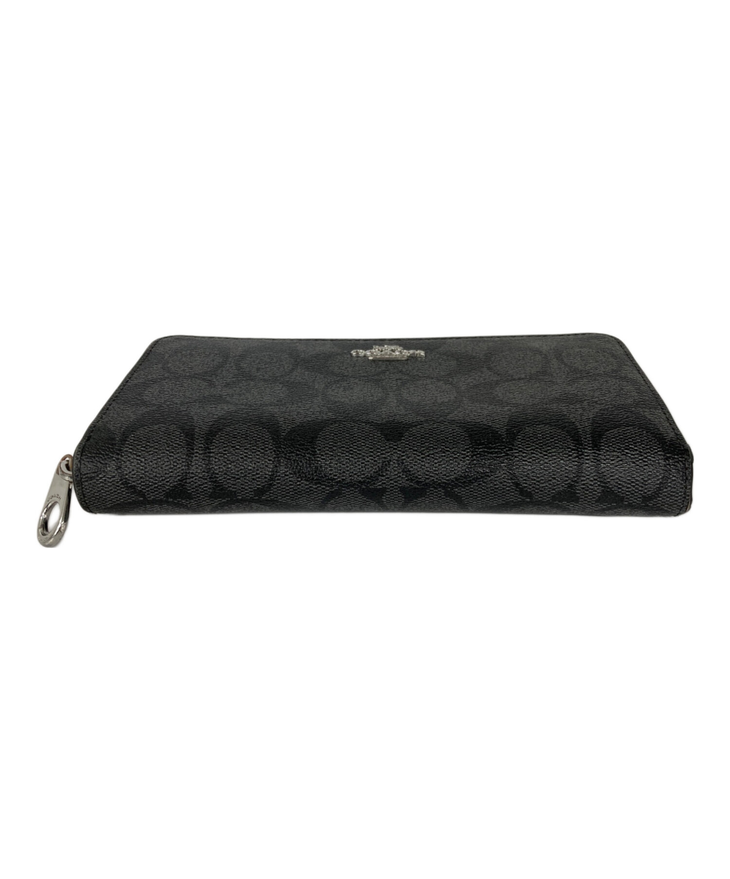 新品同様 COACH コーチ レザー ロングウォレット CH803 ブラック レディース 古着 中古 USED COACH - 新品同様 COACH コーチ レザー ロングウォレット CH803