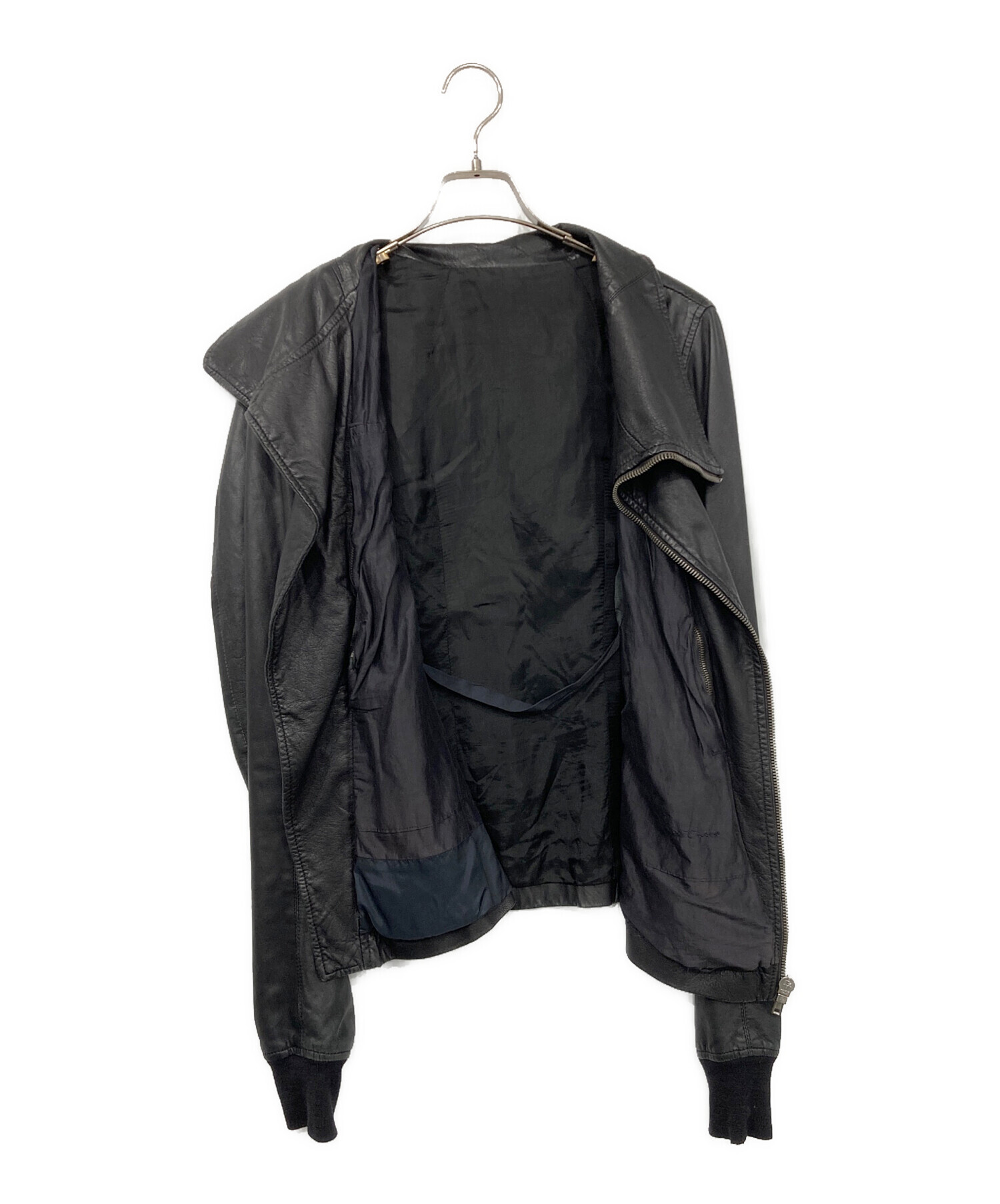 中古・古着通販】RICK OWENS (リックオウエンス) ラムレザーライダース