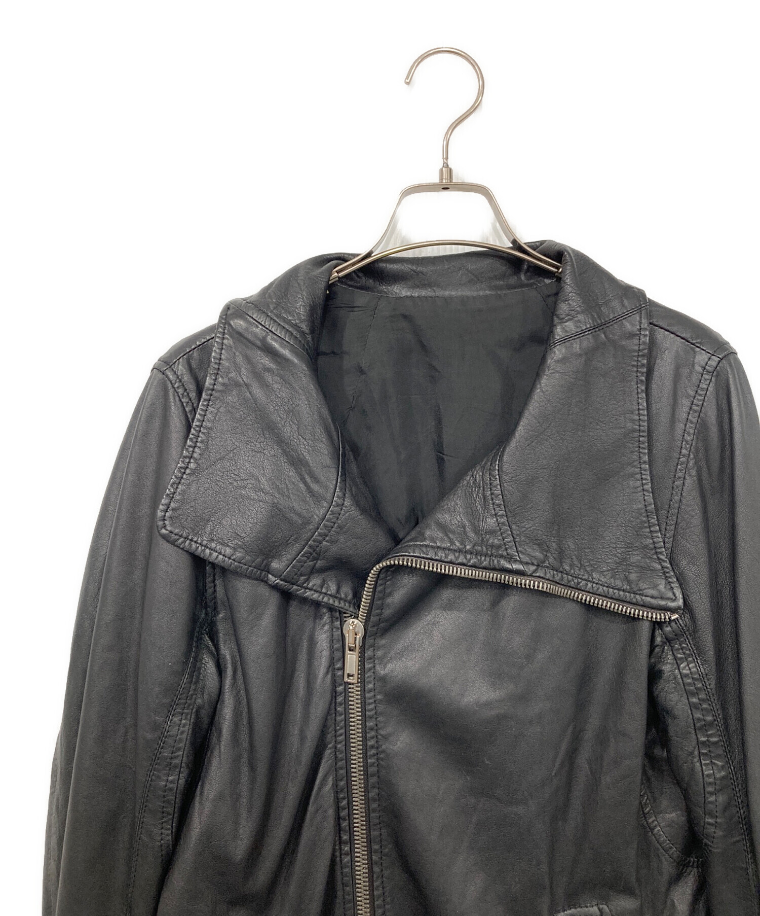 中古・古着通販】RICK OWENS (リックオウエンス) ラムレザーライダース