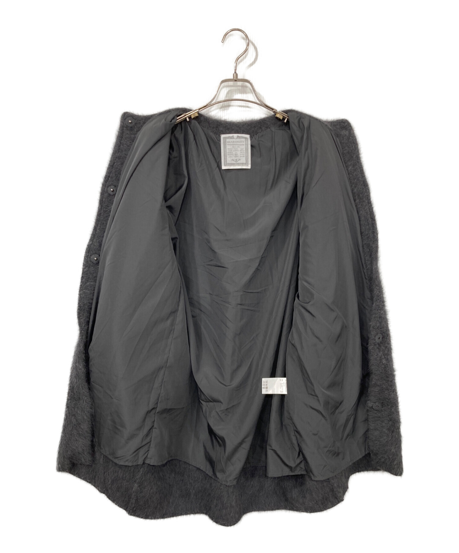 Beardaley　ニットコート　未使用タグつき 中古・古着通販】BEARDSLEY (ビアズリー) ファーニットコート グレー