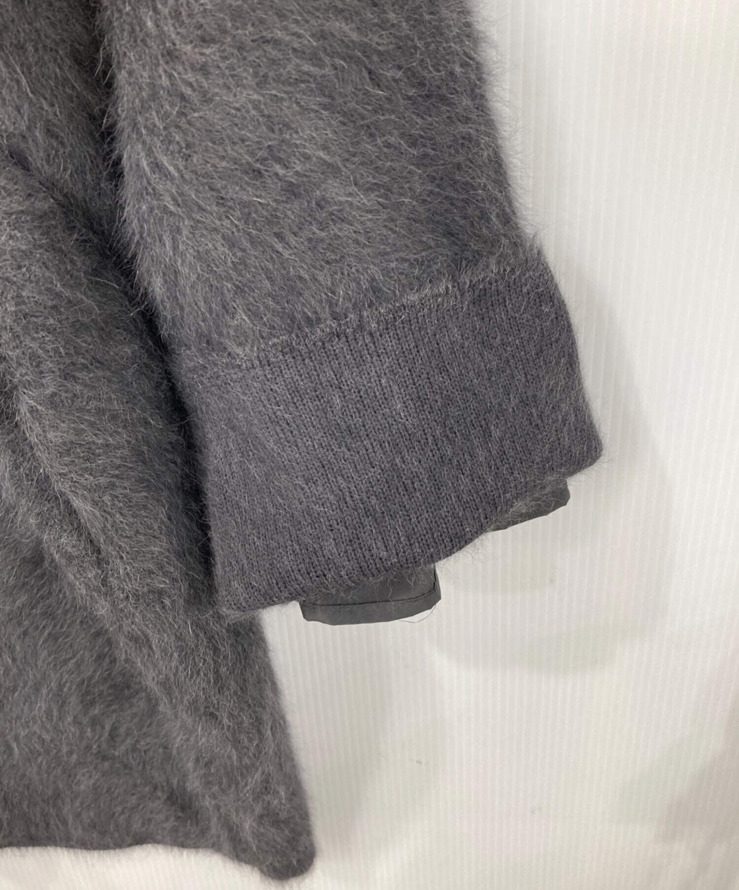 中古・古着通販】BEARDSLEY (ビアズリー) ファーニットコート グレー