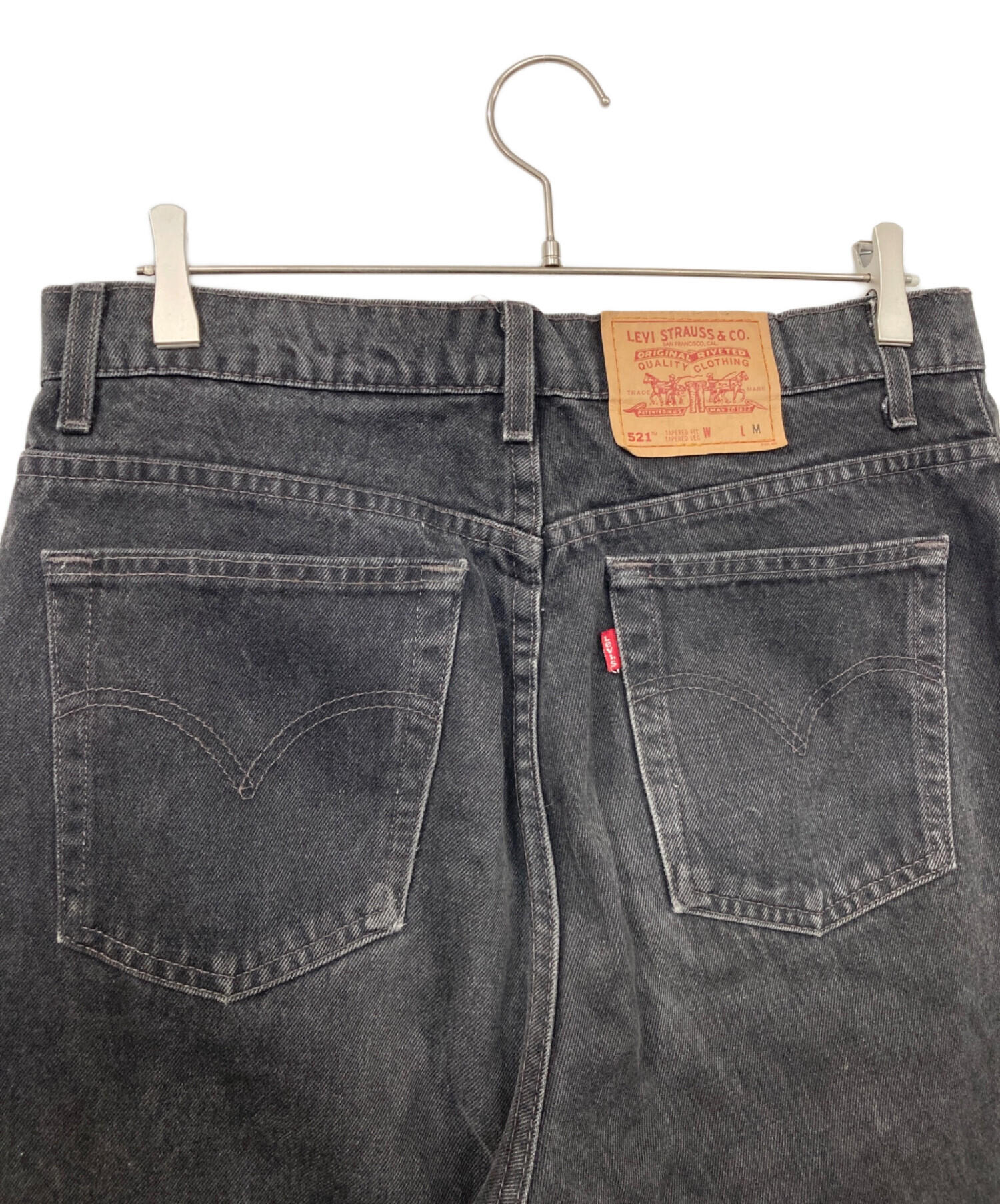 中古・古着通販】LEVI'S (リーバイス) 521後染めデニムパンツ ブラック