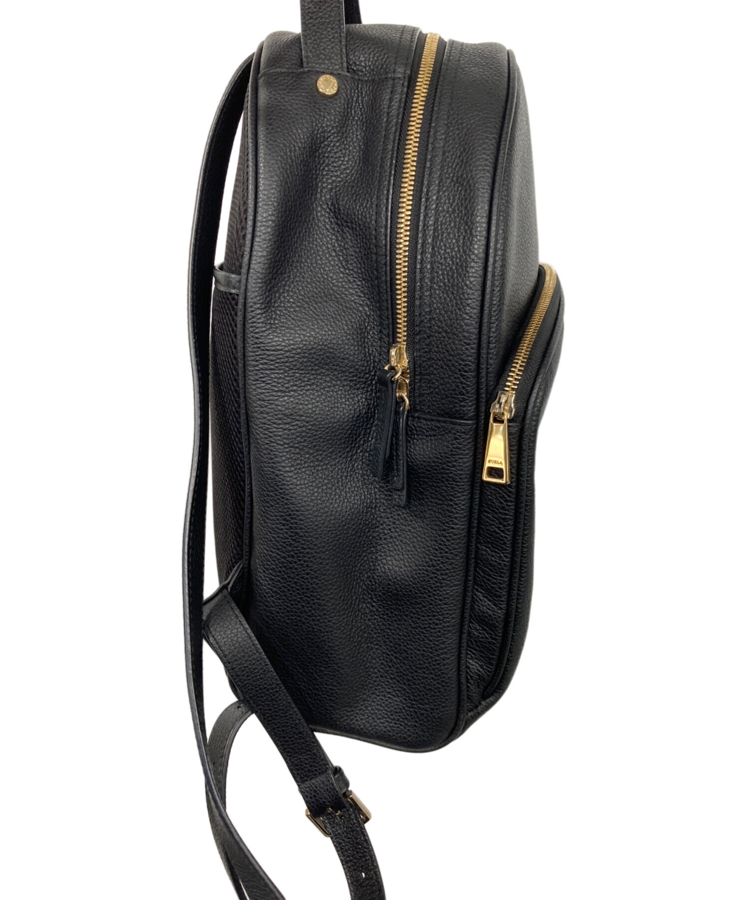 中古・古着通販】FURLA (フルラ) スタッズリュック ブラック｜ブランド