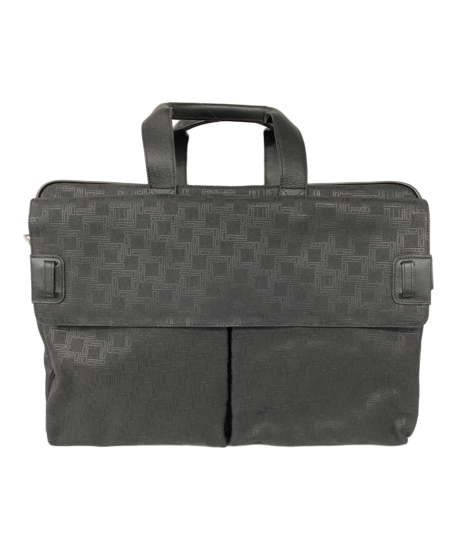 中古・古着通販】dunhill (ダンヒル) 総柄ブリーフバッグ ブラック