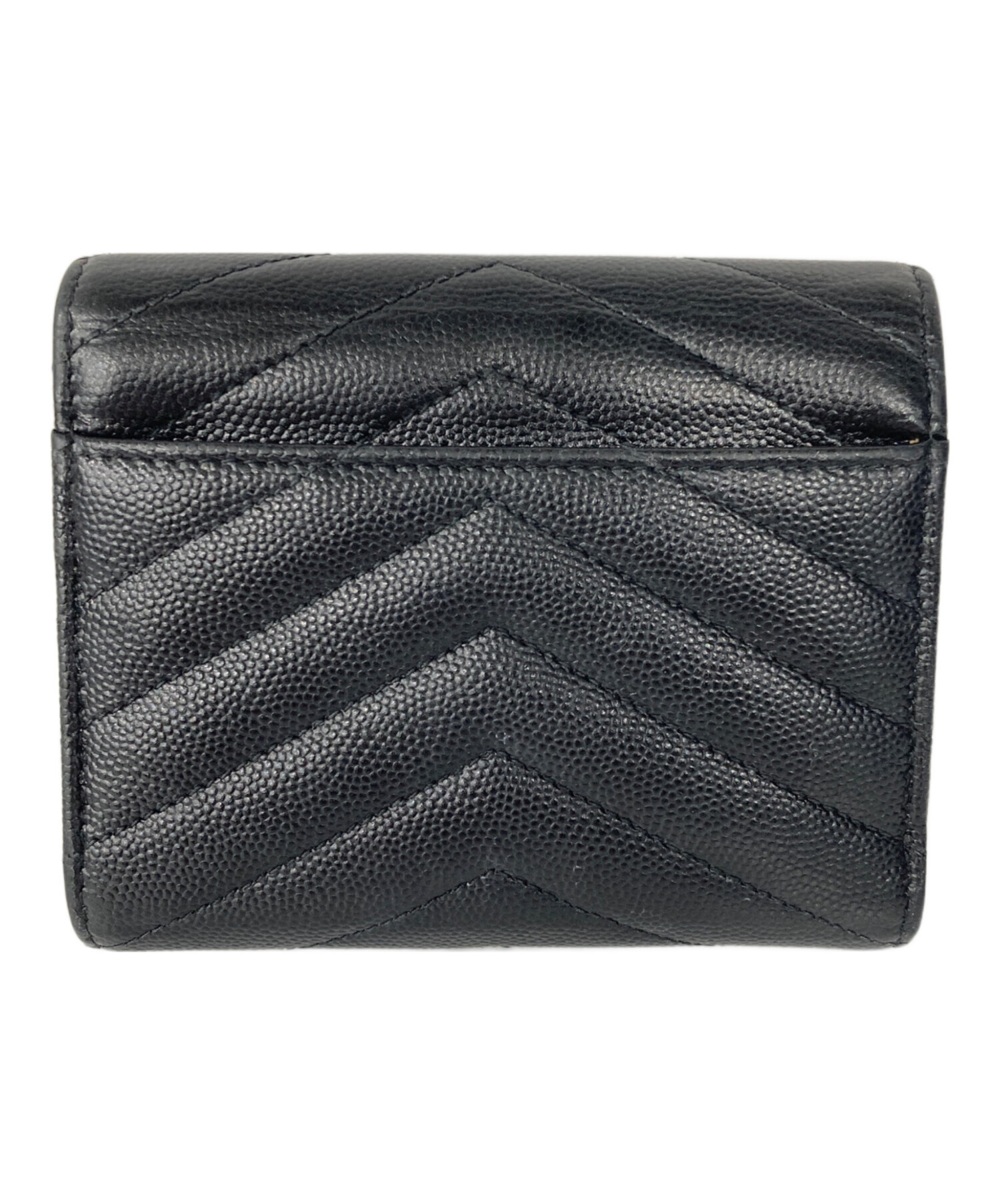 極美品 SAINT LAURENT レザーVステッチ 折り財布 中古・古着通販】Saint Laurent Paris (サンローランパリ) Vステッチ3