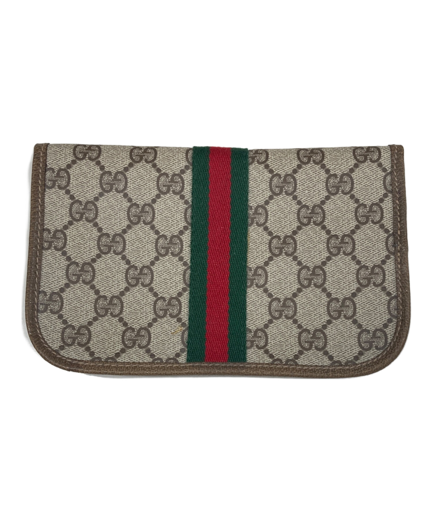 中古・古着通販】GUCCI (グッチ) ポーチ ベージュ｜ブランド・古着通販