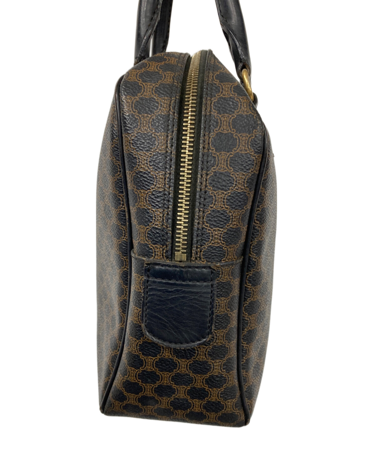 中古・古着通販】CELINE (セリーヌ) マカダムハンドバッグ ブラック 
