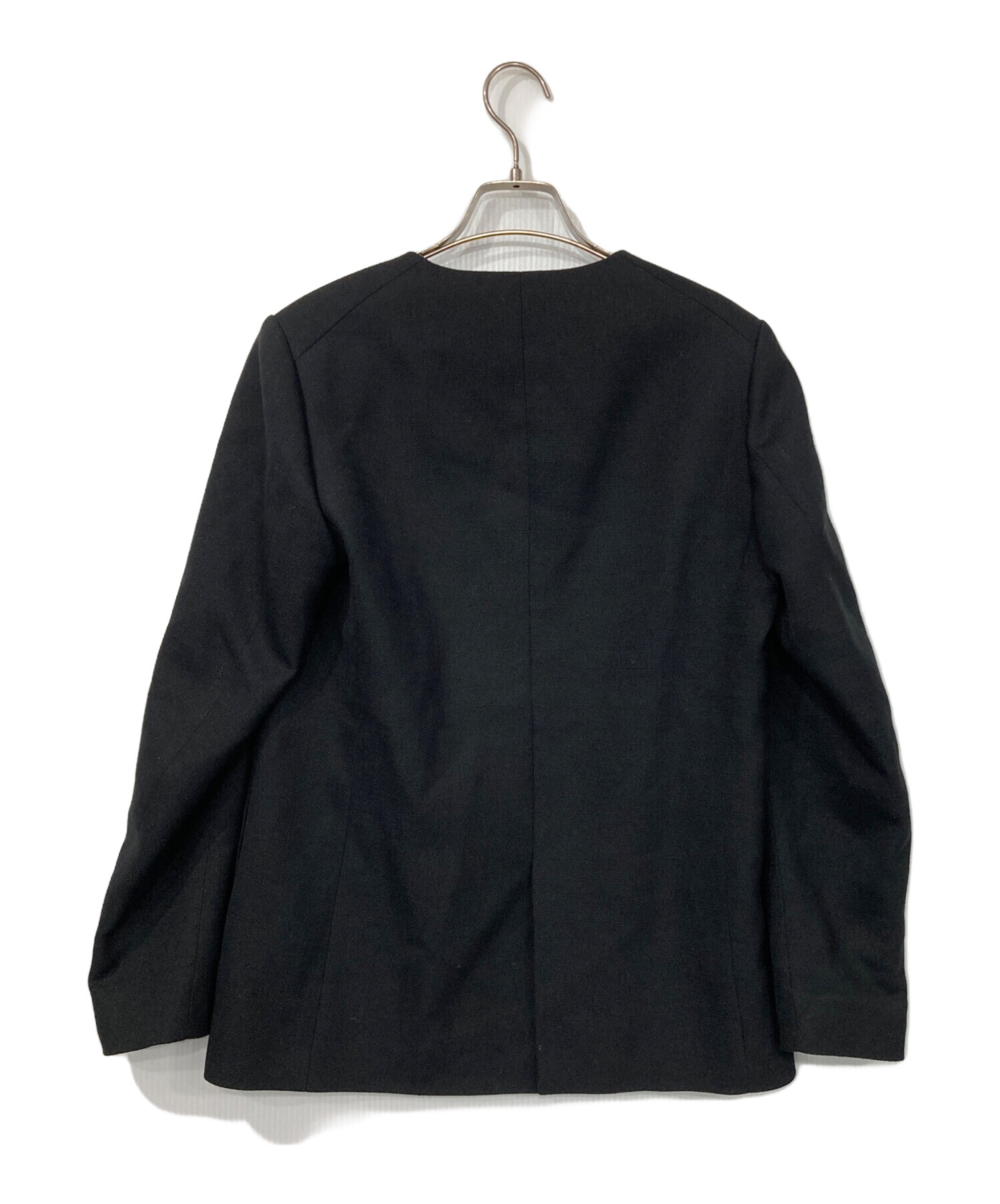 中古・古着通販】Plage (プラージュ) Collarless ジャケット ブラック