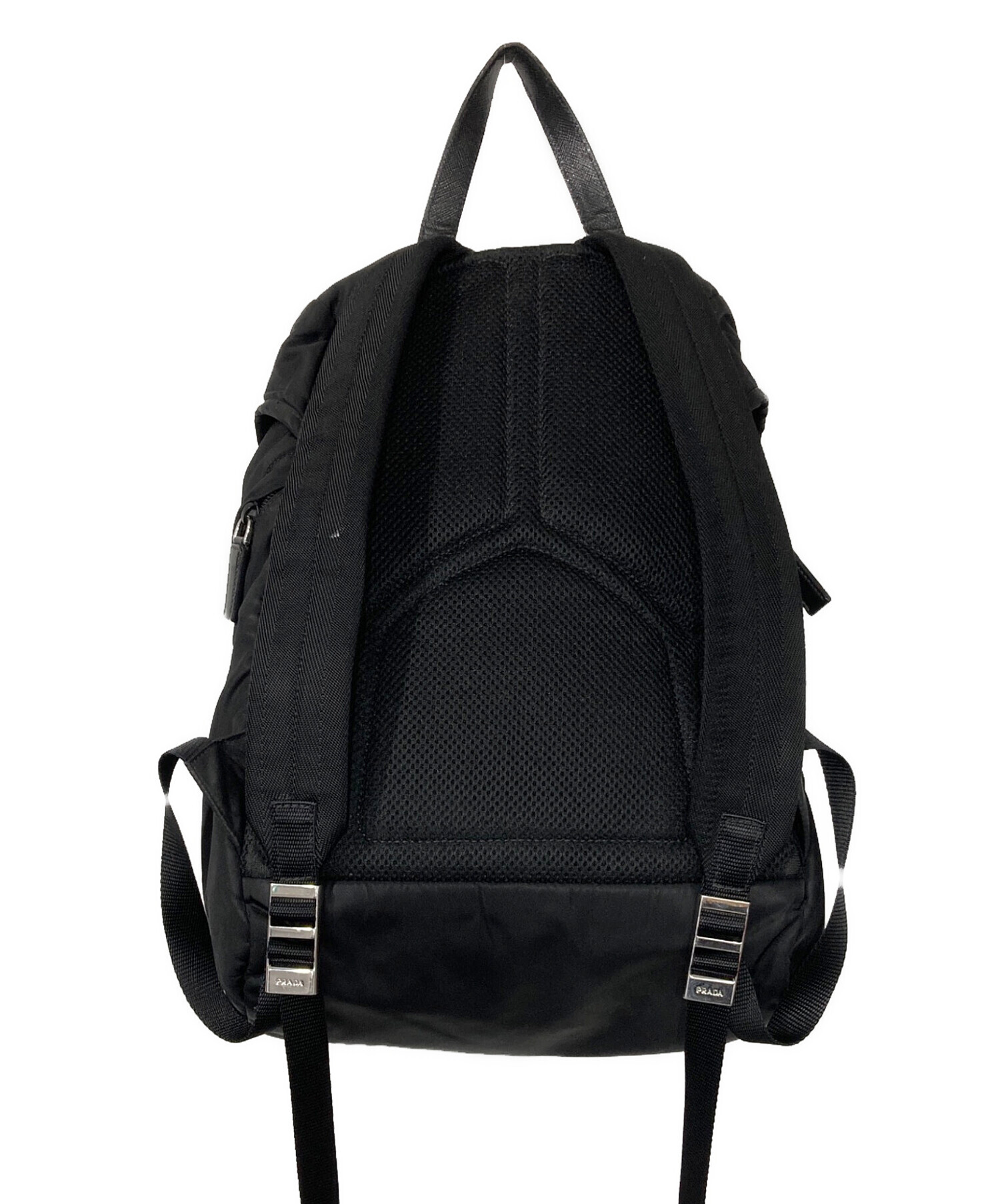 中古・古着通販】PRADA (プラダ) Re-Nylon×サフィアーノレザーバック